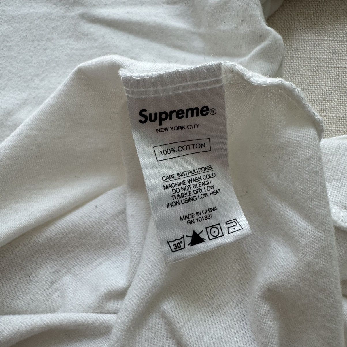Supreme Supreme SS18 Piping Ringer Tee White Logo Tee Large Size US L / EU 52-54 / 3 - 5 Thumbnail