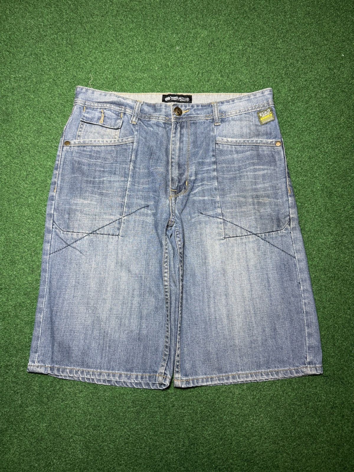 Ecko Unltd. Y2K Ecko Unltd Baggy 36 14” Hip Hop Jorts Denim Shorts Size US 36 / EU 52 - 3 Thumbnail