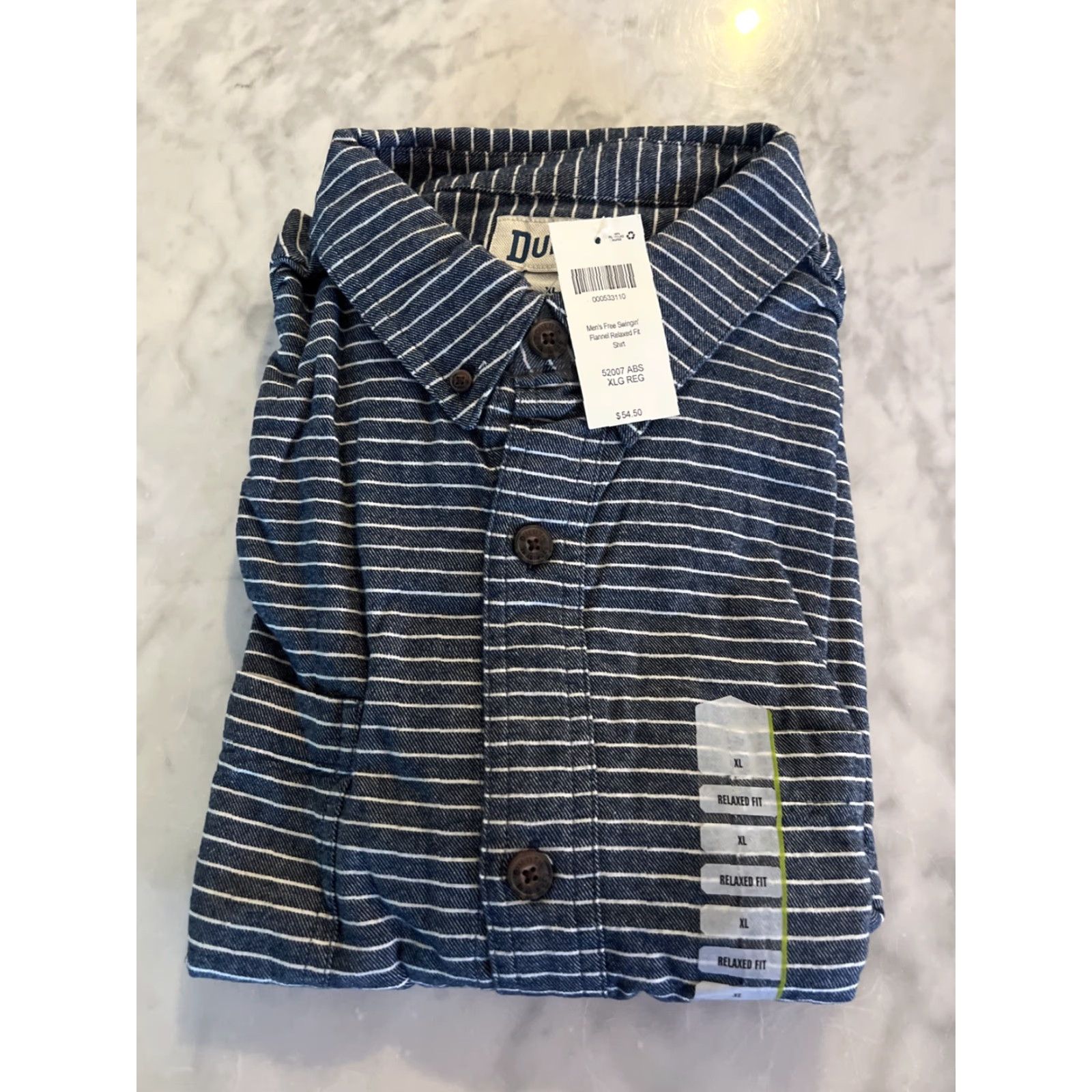 Vintage DULUTH Free Swingin’ Flannel Shirt Men XL Relaxed Fit ABS Stripes 52007 NWT Blue Plaid Shirt Mens XL Size US XL / EU 56 / 4 - 5 Thumbnail