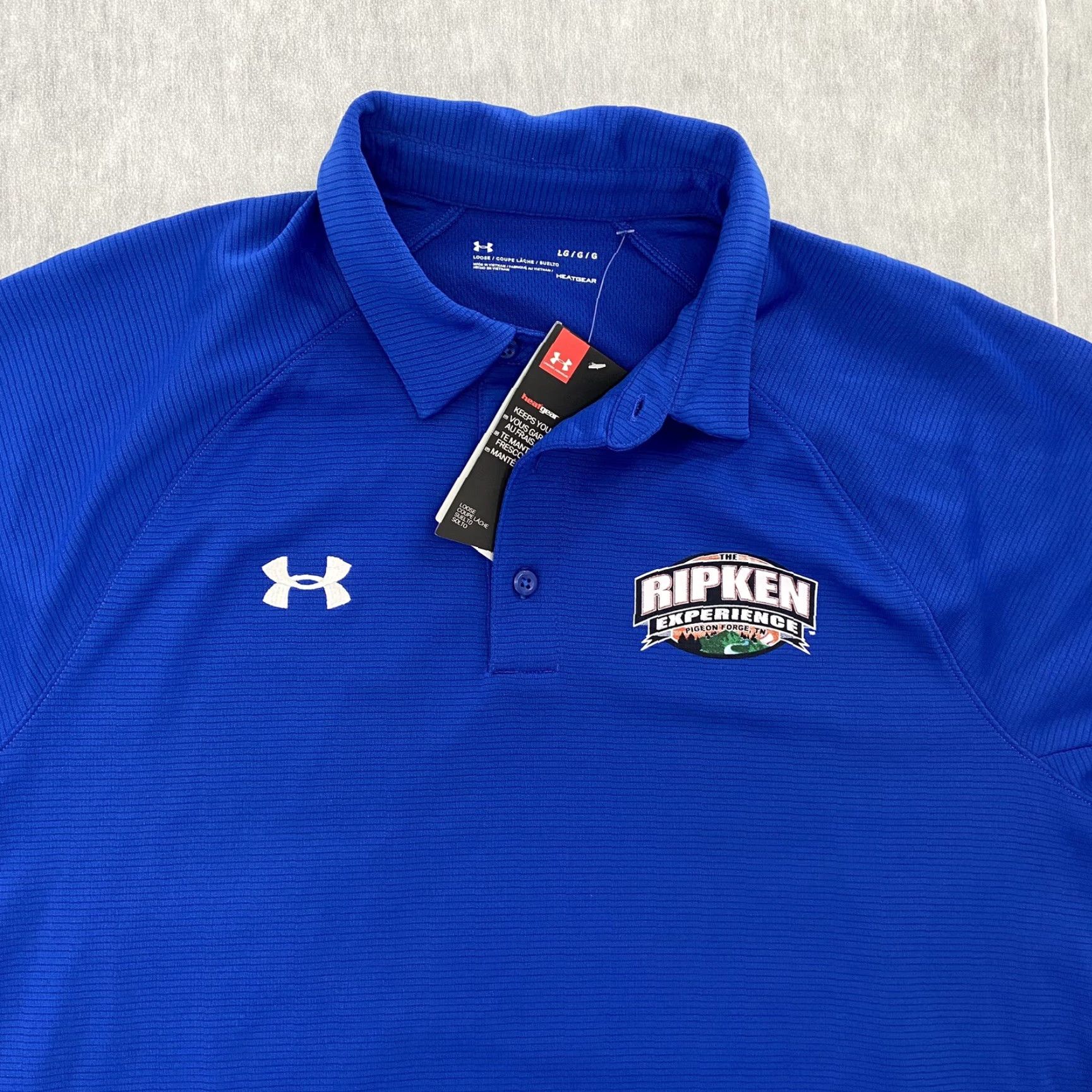 Under Armour Under Armour Ripken Blue Polo Shirt The Experience Men’s Large Golf Athletic Sports Performance New Size US L / EU 52-54 / 3 - 3 Thumbnail