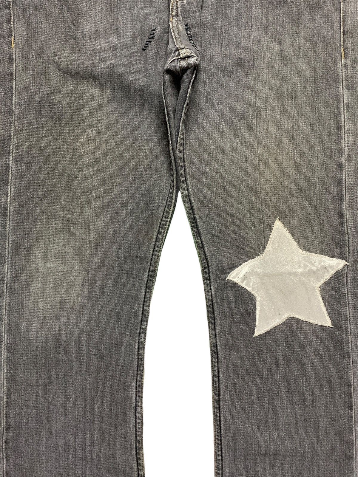 Japanese Brand Vintage Japanese Brand Dragon Yakuza Style Bootcut Jeans Size US 33 - 5 Thumbnail