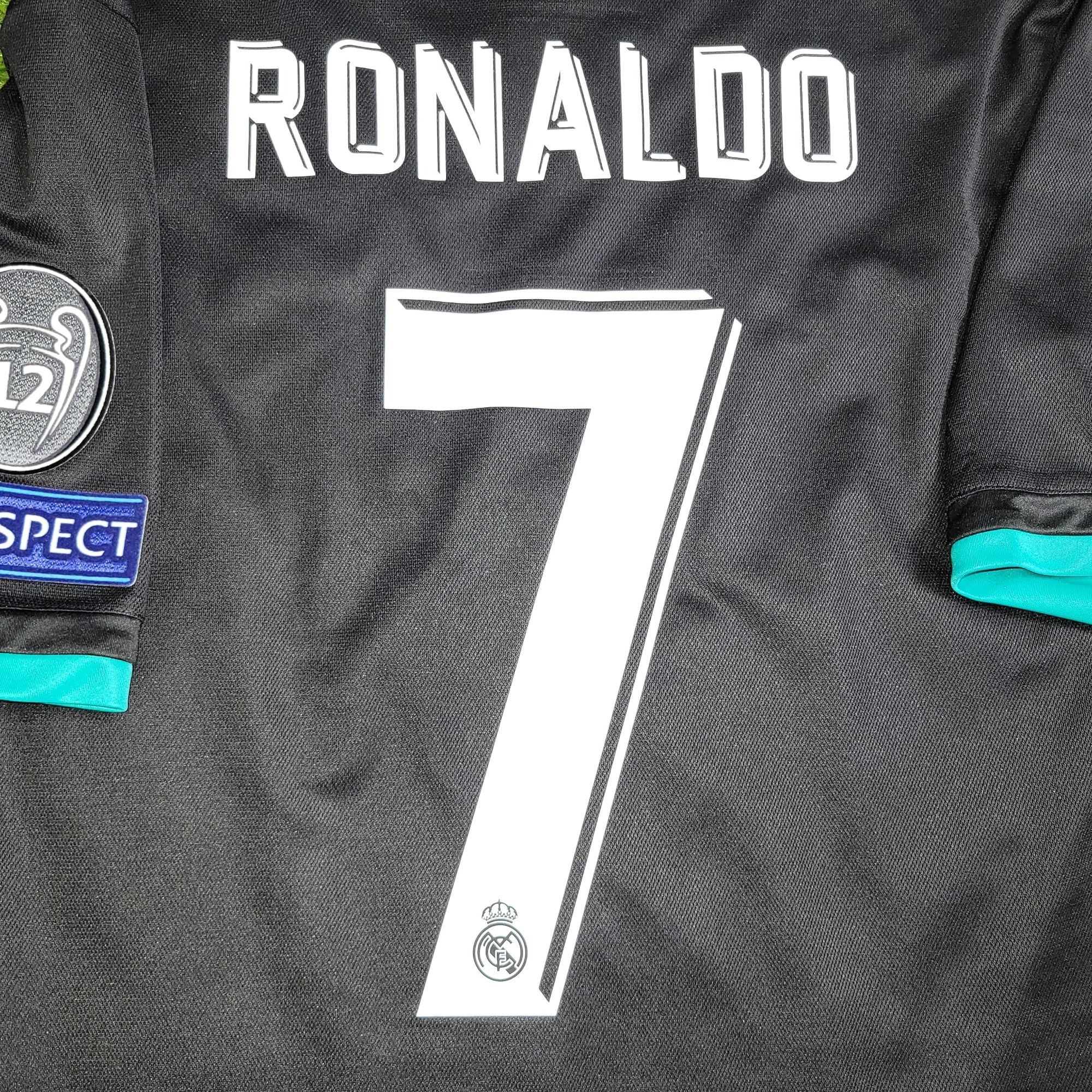 Adidas Ronaldo Real Madrid 2017 2018 UEFA Away Soccer Jersey M Size US M / EU 48-50 / 2 - 4 Thumbnail