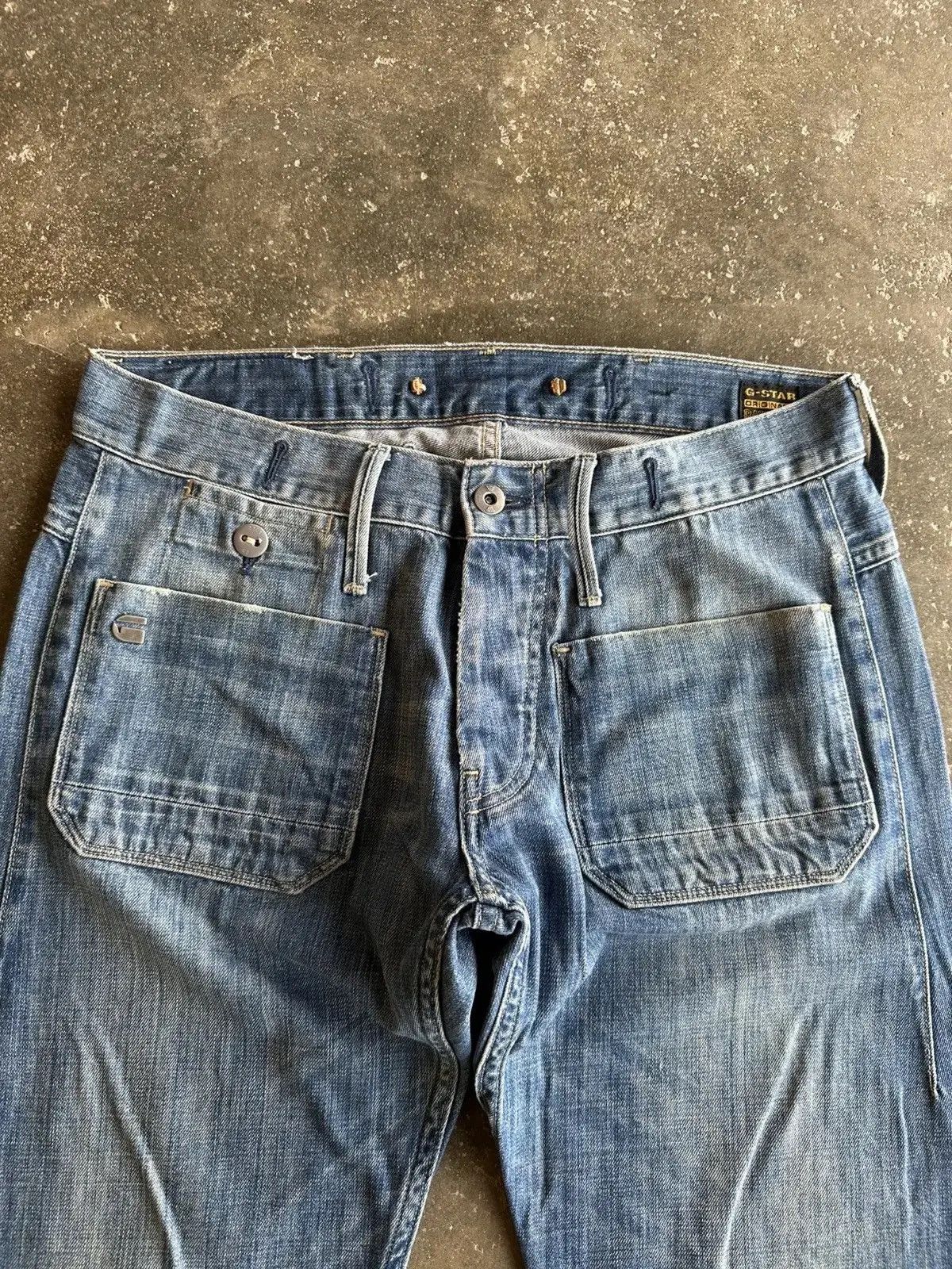 Vintage SICKS 💥💥 VINTAGE G-STAR RAW DENIM SAILOR PANTS Size US 31 - 4 Thumbnail