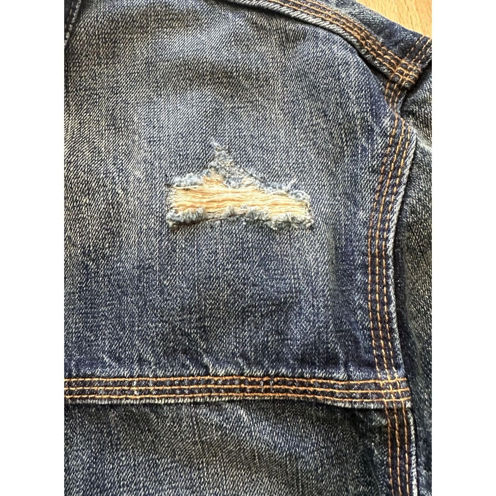 Cult Of Individuality Cult of Individuality Jacket Denim Blue Washed Mens XL Regular Size Size US XL / EU 56 / 4 - 3 Thumbnail