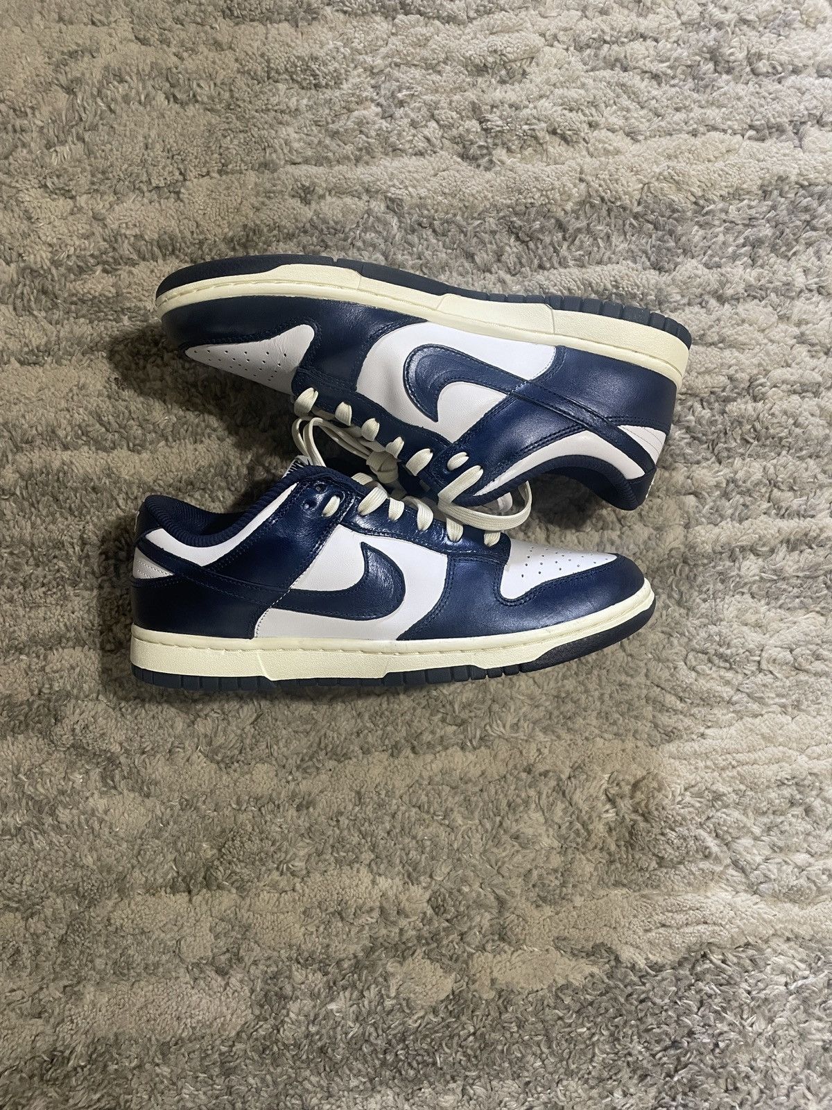 Nike × Vintage Nike Dunk Low PRM (Vintage Navy) Size US 10 / IT 40 - 1 Thumbnail