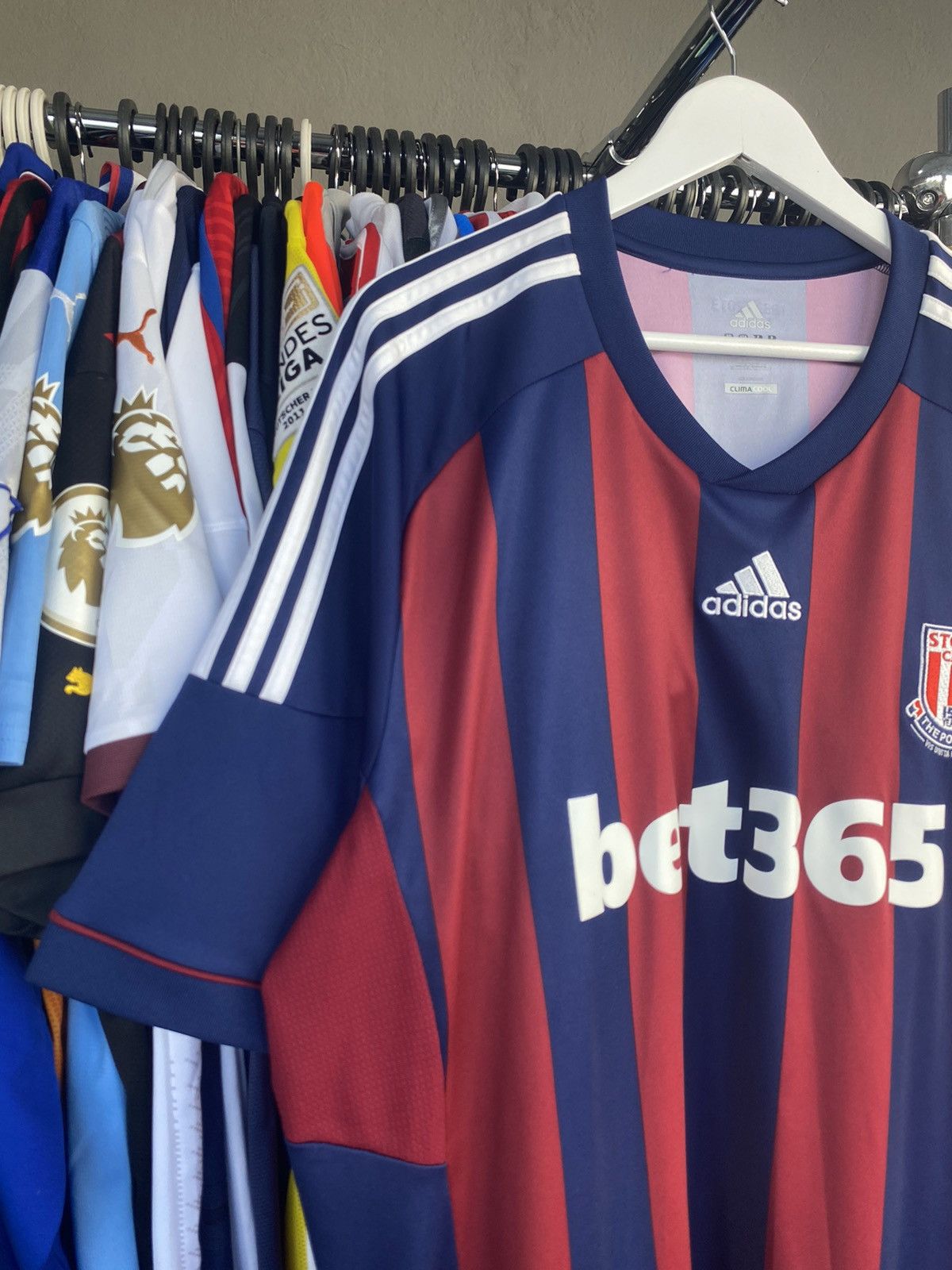 Adidas 2012/13 ADIDAS STOKE CITY AWAY SOCCER FOOTBALL JERSEY SHIRT Size US XXL / EU 58 / 5 - 3 Thumbnail
