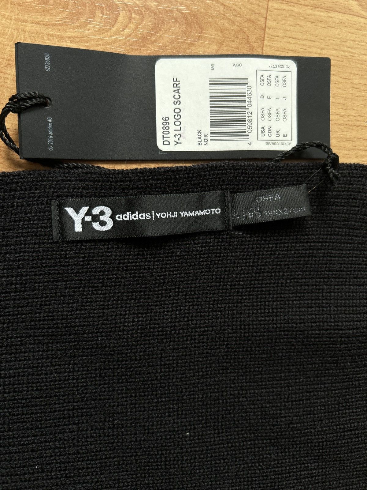 Adidas × Y-3 Y-3 Logo Scarf Adidas Yohji Yamamoto Size ONE SIZE - 2 Thumbnail