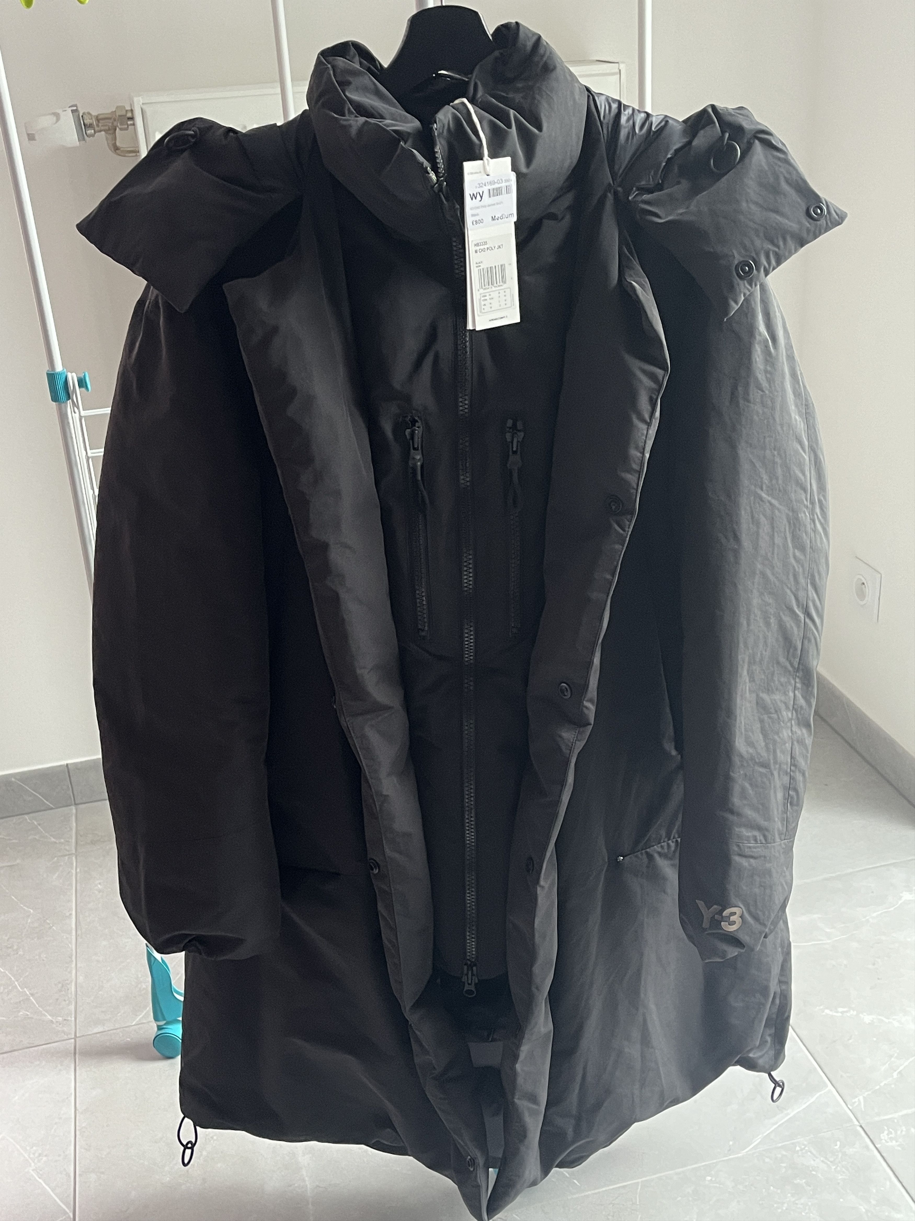 Y-3 Y-3 Yohji Yamamoto M CH2 DOWN COAT / SUEDED POLY | Grailed