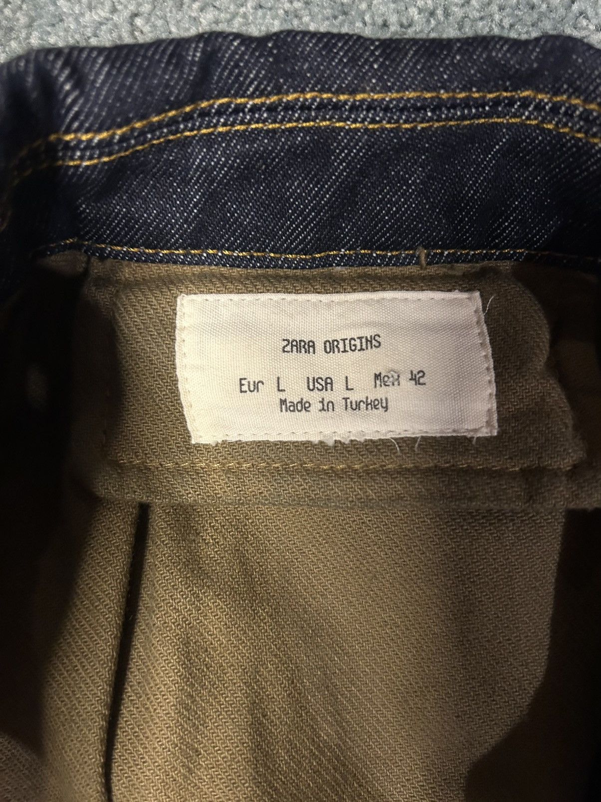 Zara Brand New Zara Origins Mens Denim Jacket Size L Size US L / EU 52-54 / 3 - 3 Thumbnail