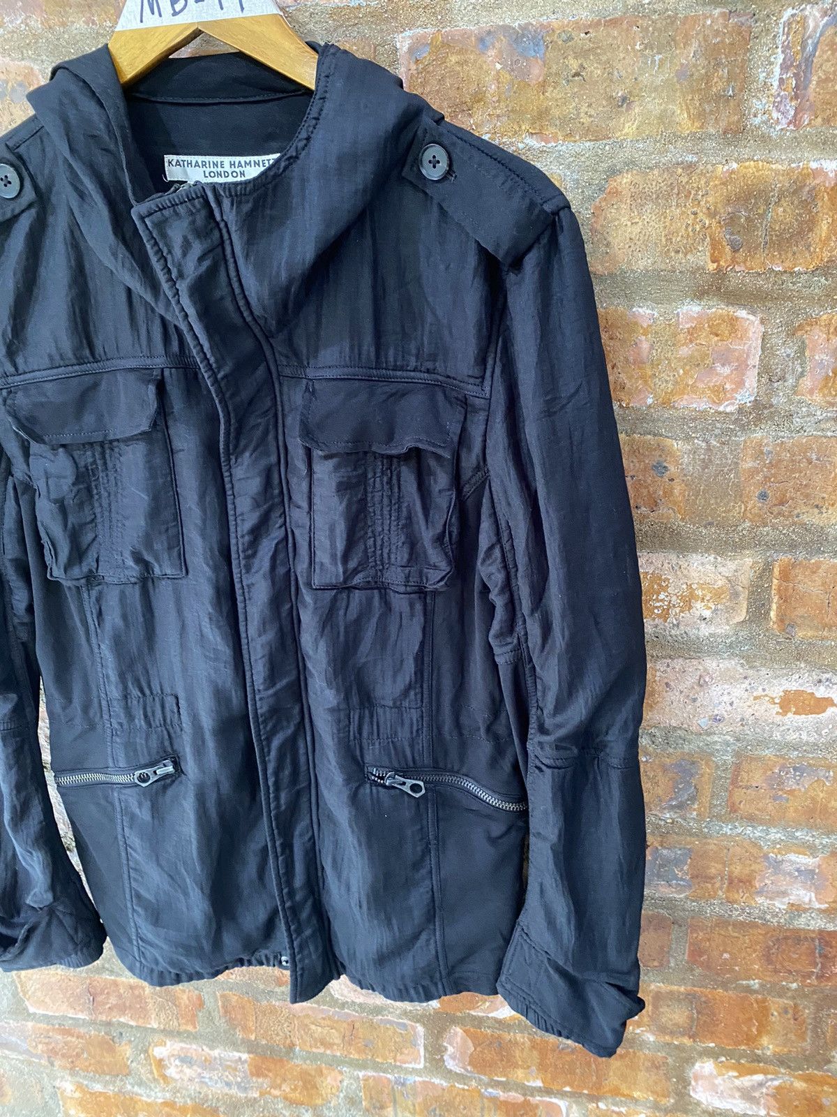 Katharine Hamnett London 🔥Made Japan Hamnett Black Multipocket Zipper Jacket Size US M / EU 48-50 / 2 - 5 Thumbnail
