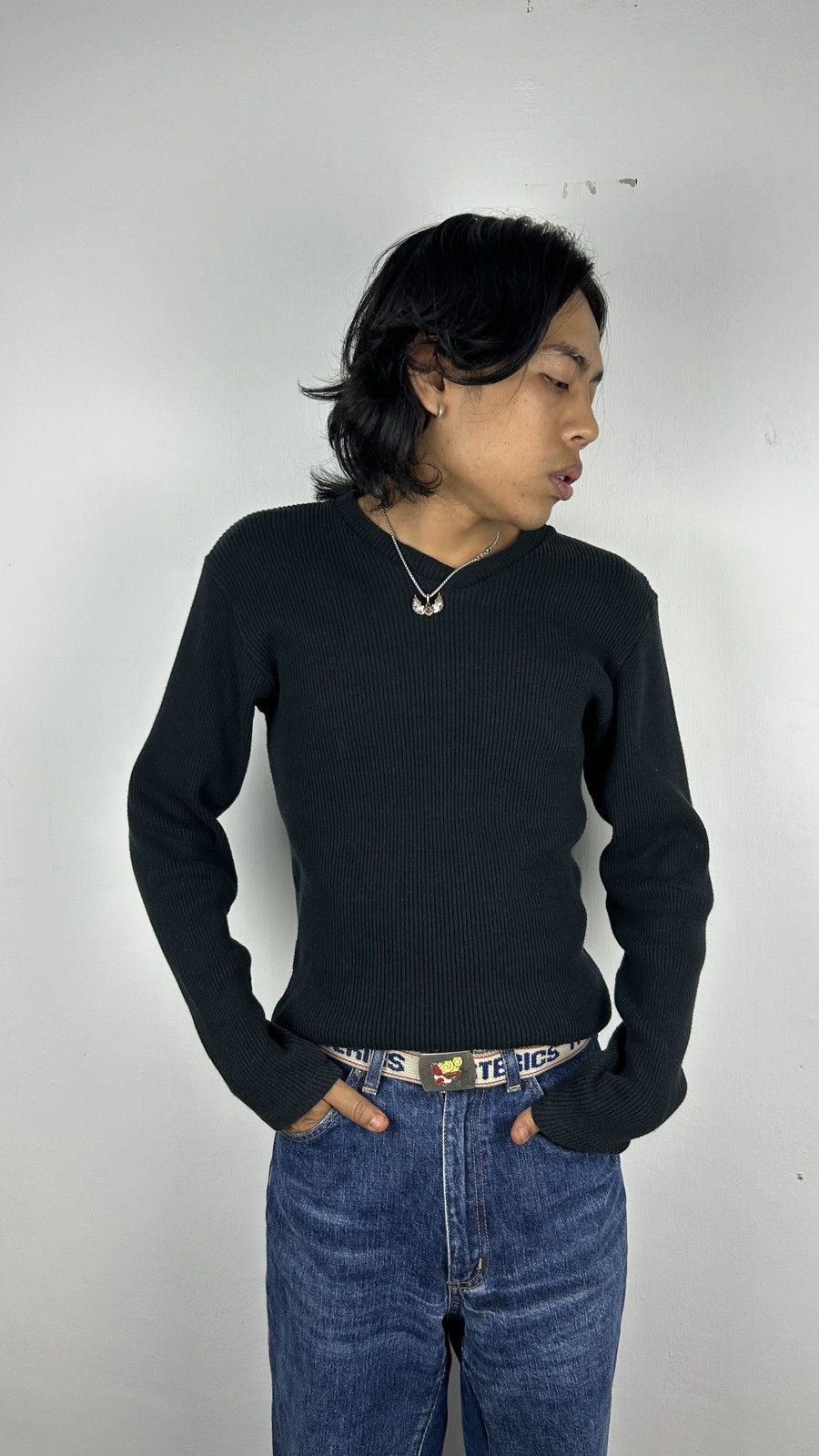 Japanese Brand × PPFM × Vintage PPFM - Longsleeve V-Neck Size US M / EU 48-50 / 2 - 4 Thumbnail