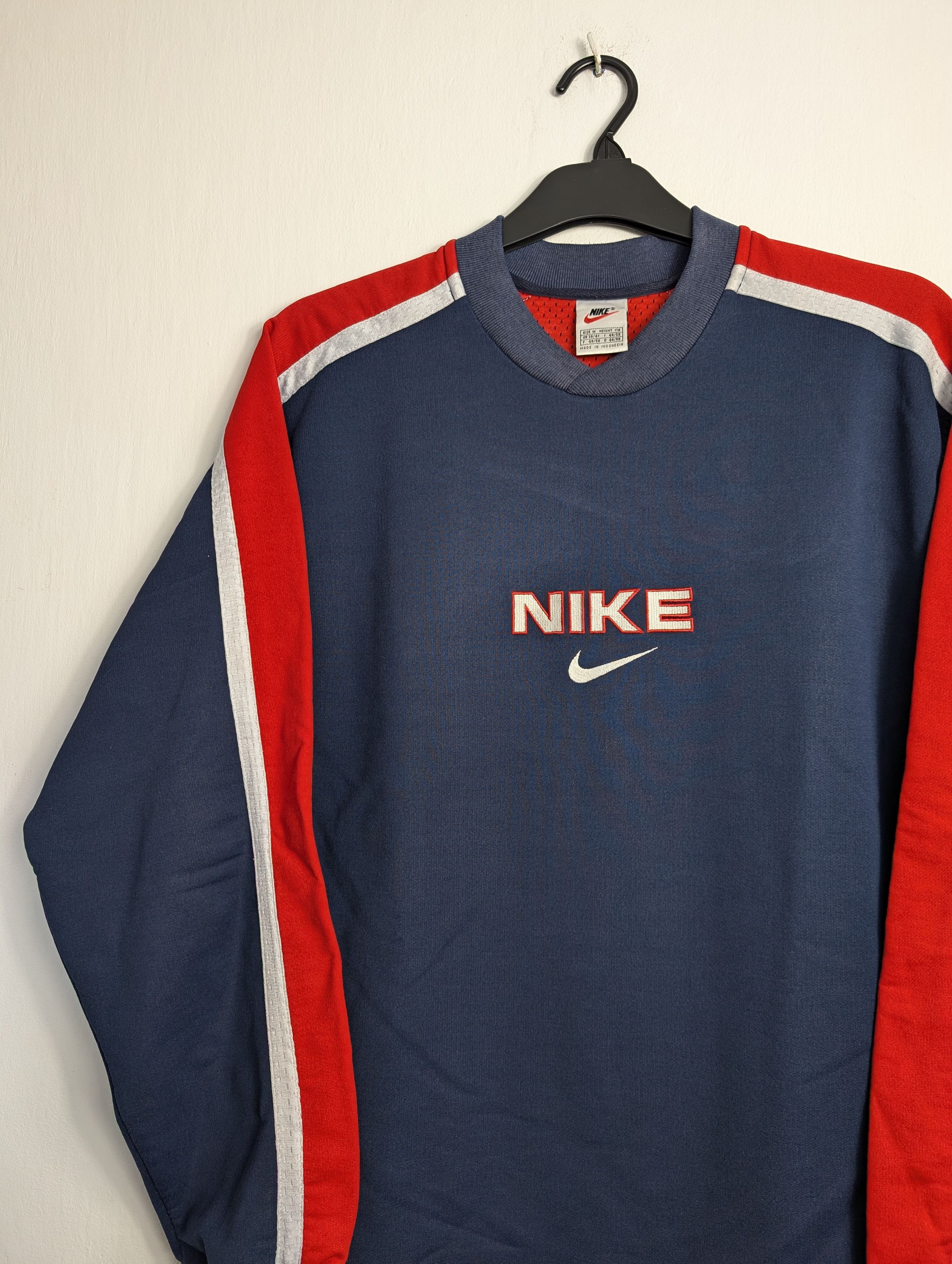 Nike Vintage 90s Nike Jersey Sweatshirt Swoosh Big Logo Y2K Retro Size US M / EU 48-50 / 2 - 2 Thumbnail