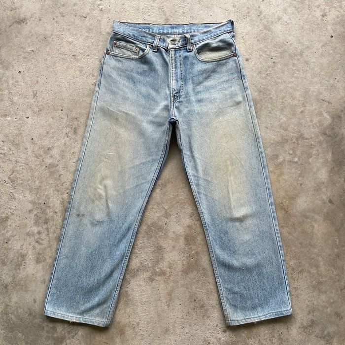 Vintage 90s Vintage Levis Rusty Faded Made In USA Jeans Denim ...