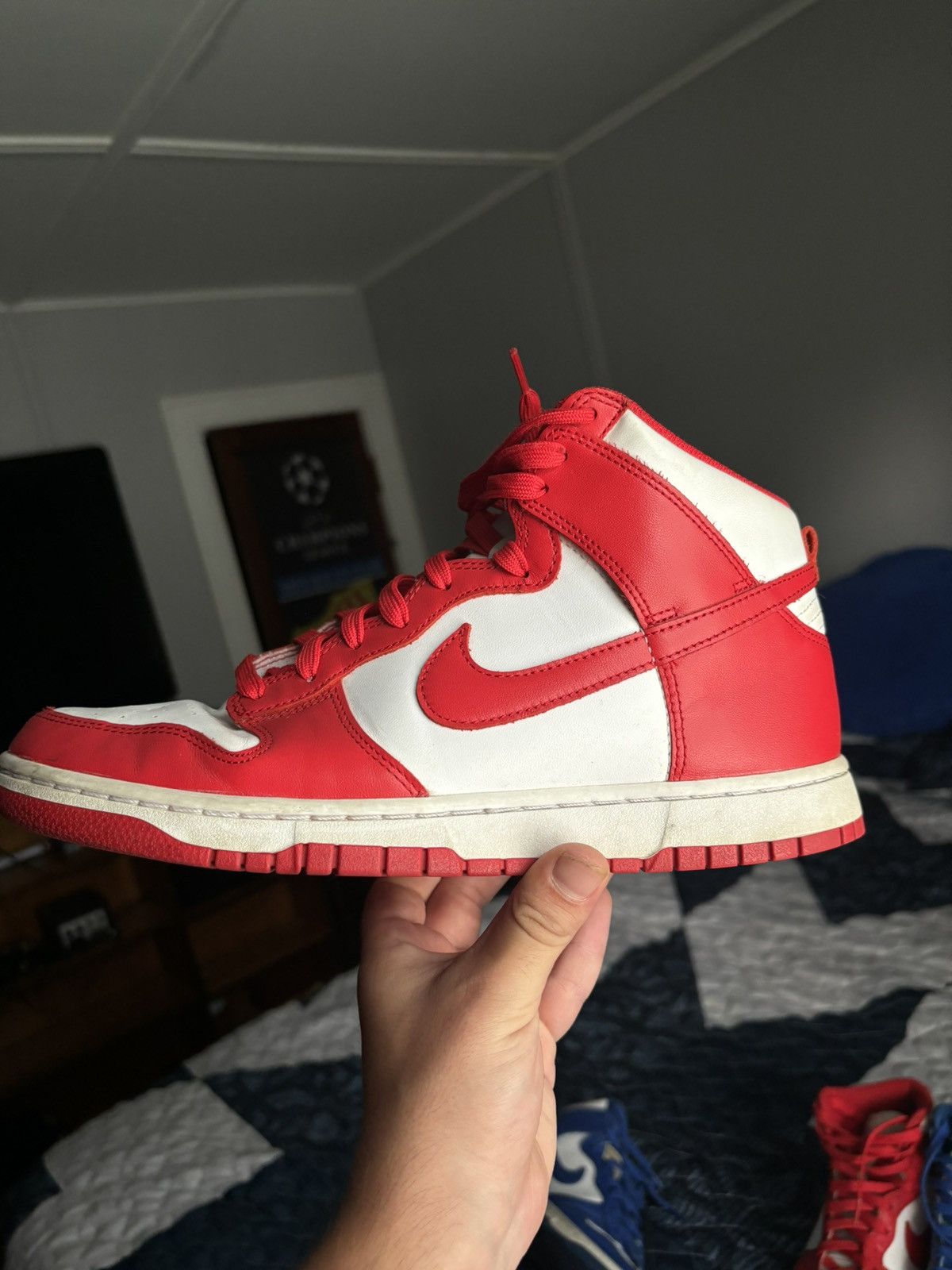 Nike Nike Dunk High University Red Size US 10 / EU 43 - 1 Thumbnail