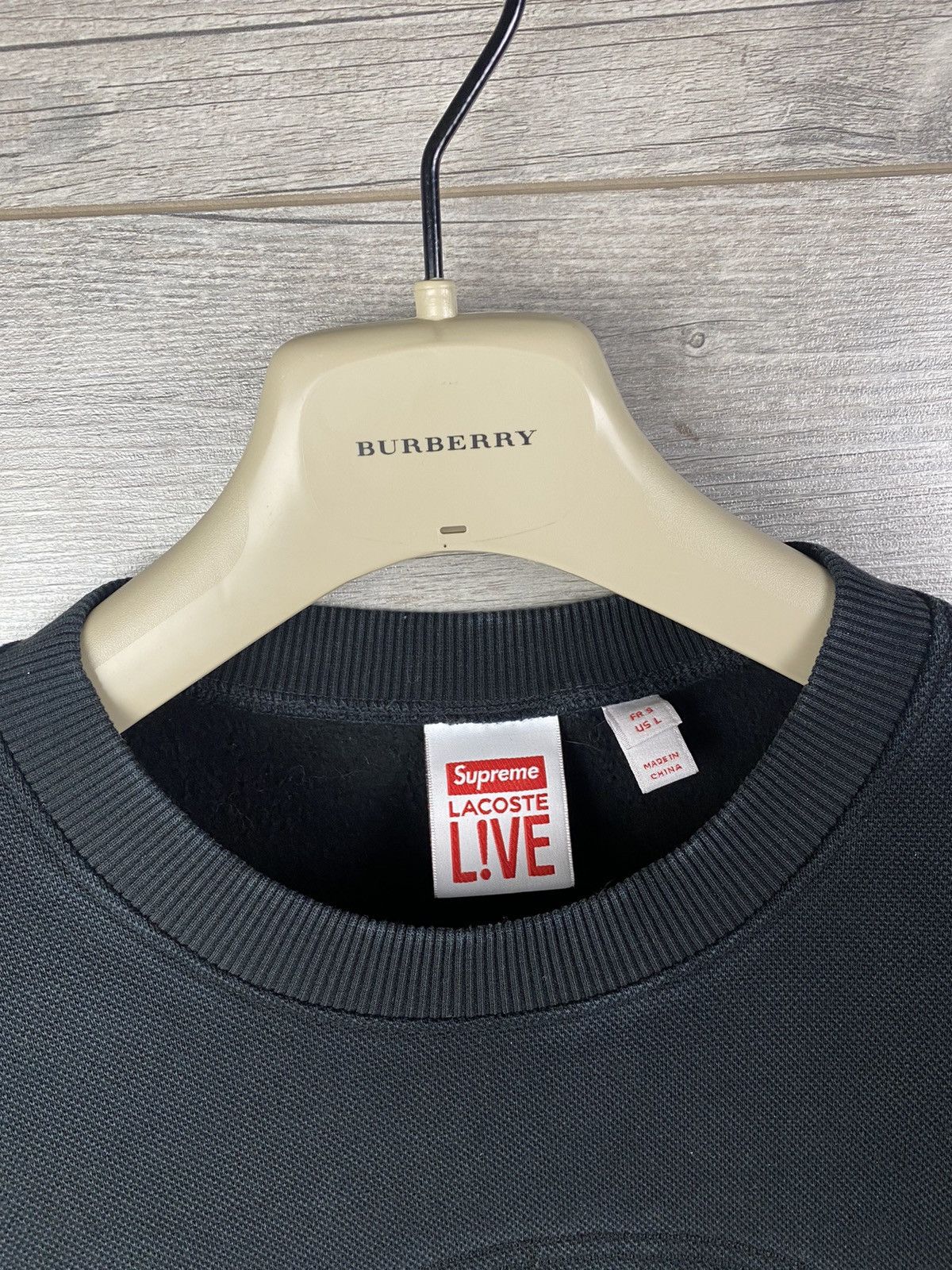 Lacoste × Supreme Sweatshirt in collaboration Lacoste Live Supreme Size L Size US L / EU 52-54 / 3 - 8 Thumbnail