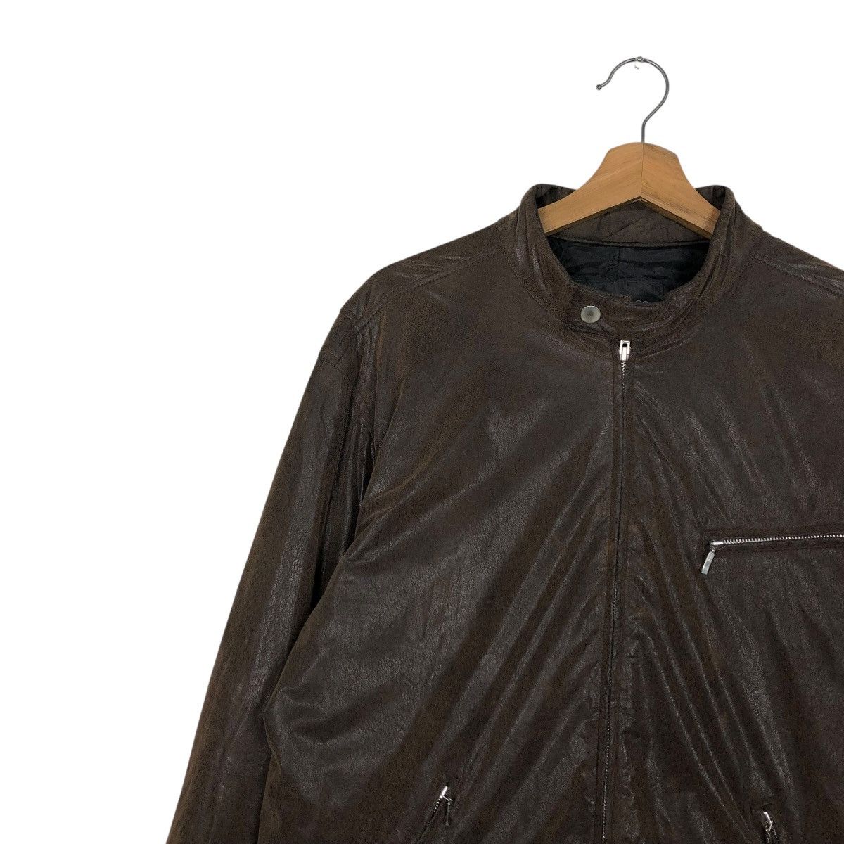Japanese Brand 🔥VINTAGE LEATHER JACKET MONTEVISO ITALY ISSEY MIYAKE Size US M / EU 48-50 / 2 - 9 Thumbnail