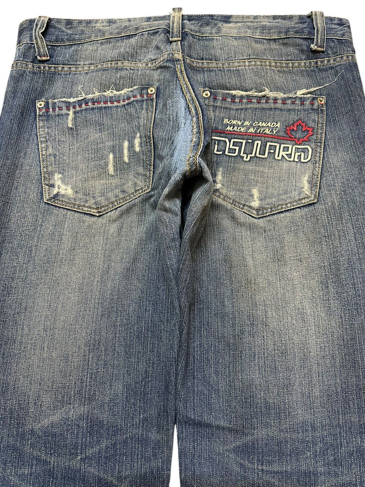 Dsquared2 Vintage Japanese Dsquared2 Faded Wash Distress Loose Jeans Size US 38 / EU 54 - 5 Thumbnail