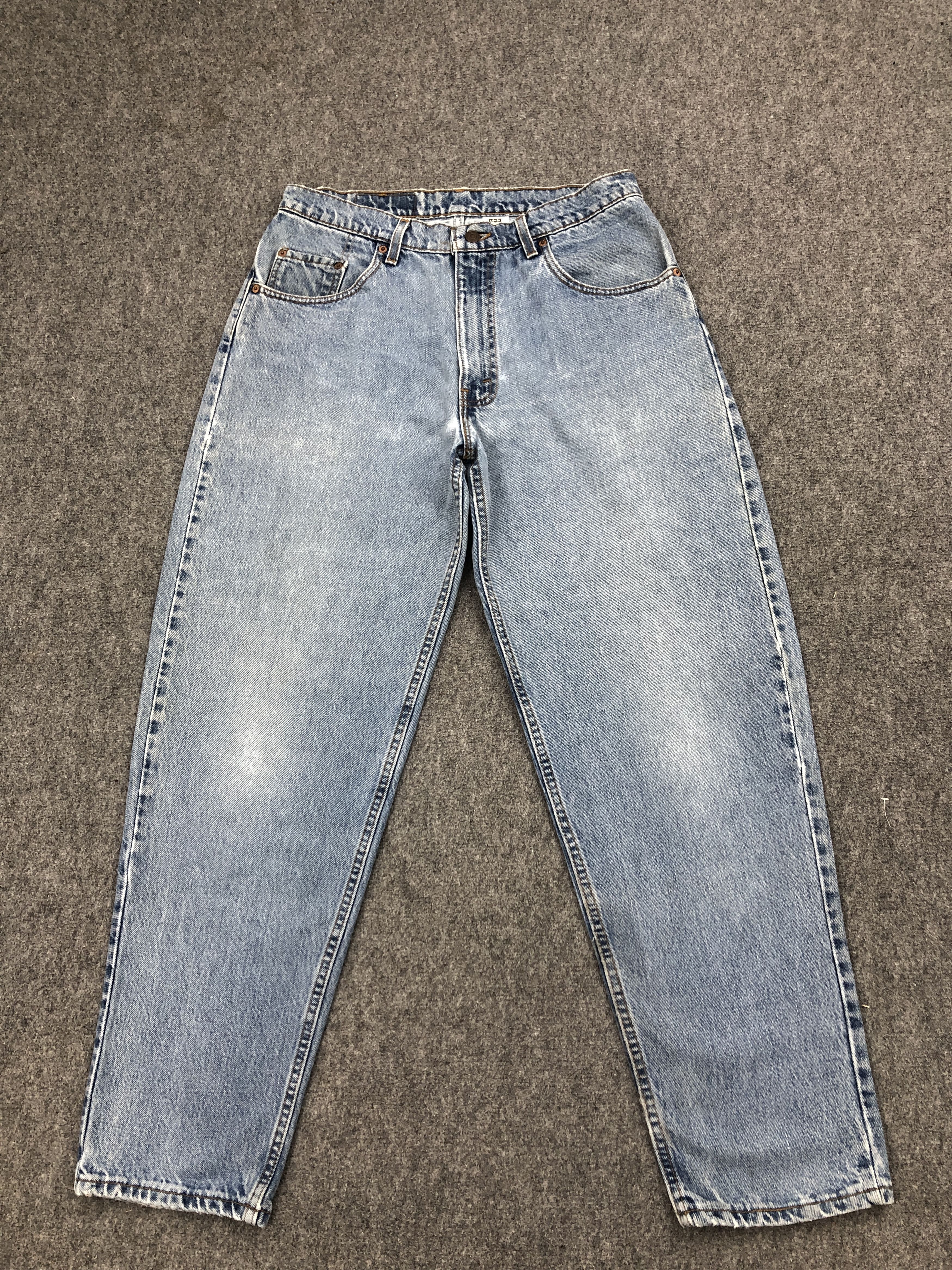 Levi's 90s Vintage Levis 550 Faded Blue Jeans 33x29.5 S0021 Size US 33 - 1 Thumbnail
