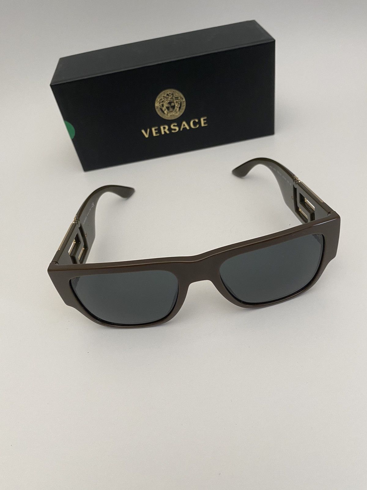 Versace Versace Tan/Olive Shades Size ONE SIZE - 1 Thumbnail