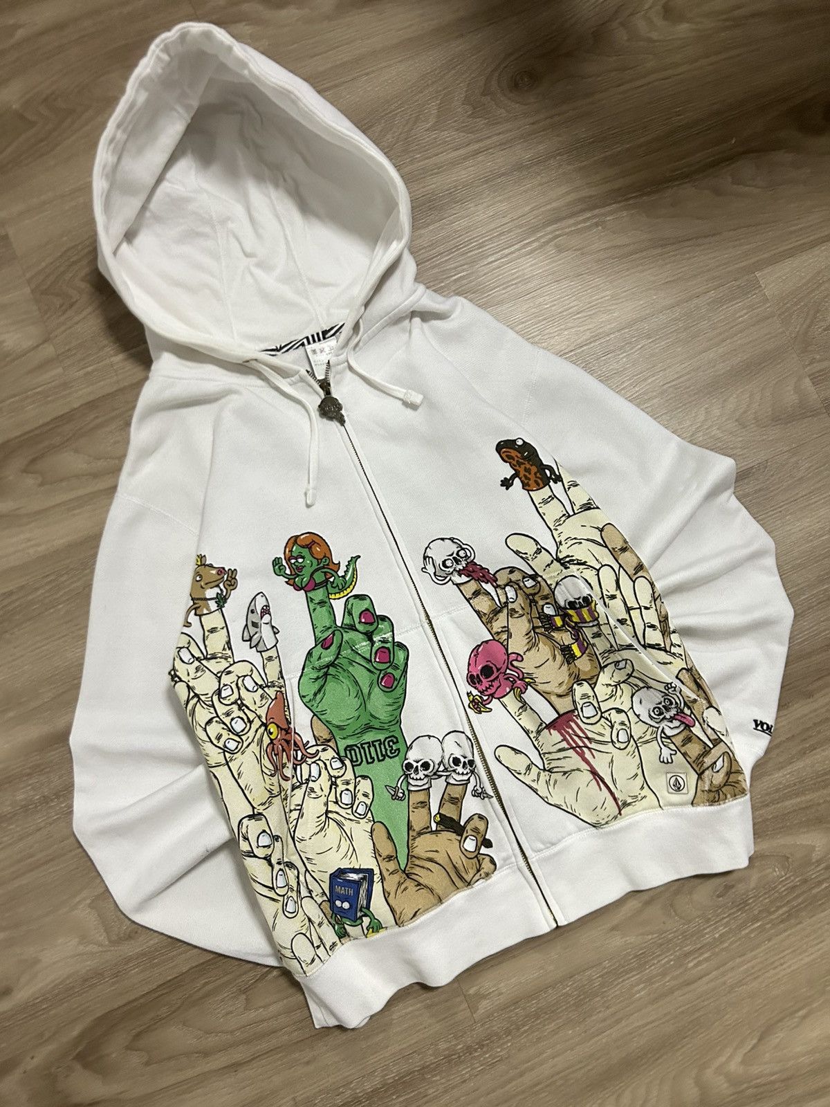 Beauty Beast 🔥RARE Volcom x Todd Bratrud "Artist Series" Zip Hoodie Size US S / EU 44-46 / 1 - 3 Thumbnail