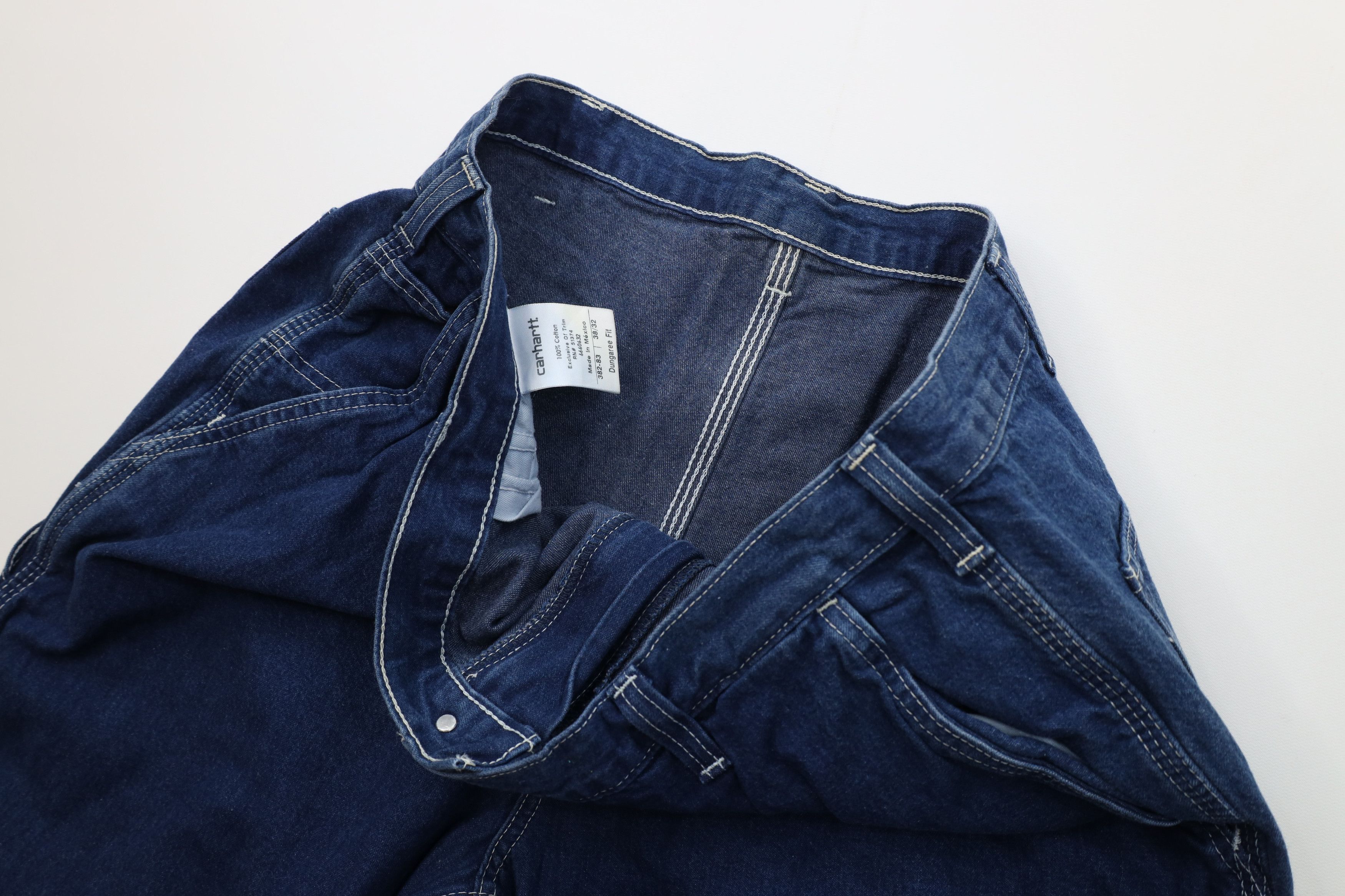 Carhartt Vintage Y2K Carhartt Wide Leg Dungaree Denim Jeans Cotton Size US 38 / EU 54 - 8 Thumbnail