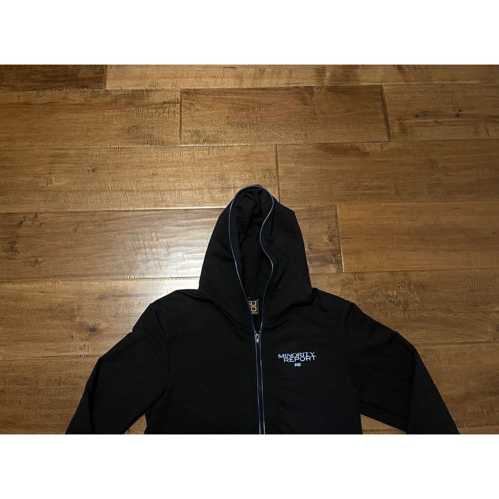 Vintage VINTAGE Minority Report Fox TV Black Light Up Full Zip Hoodie Sweatshirt Jacket Adult L Black Sovo Cotton Blend Knit Unisex Mens Womens Size US L / EU 52-54 / 3 - 2 Thumbnail