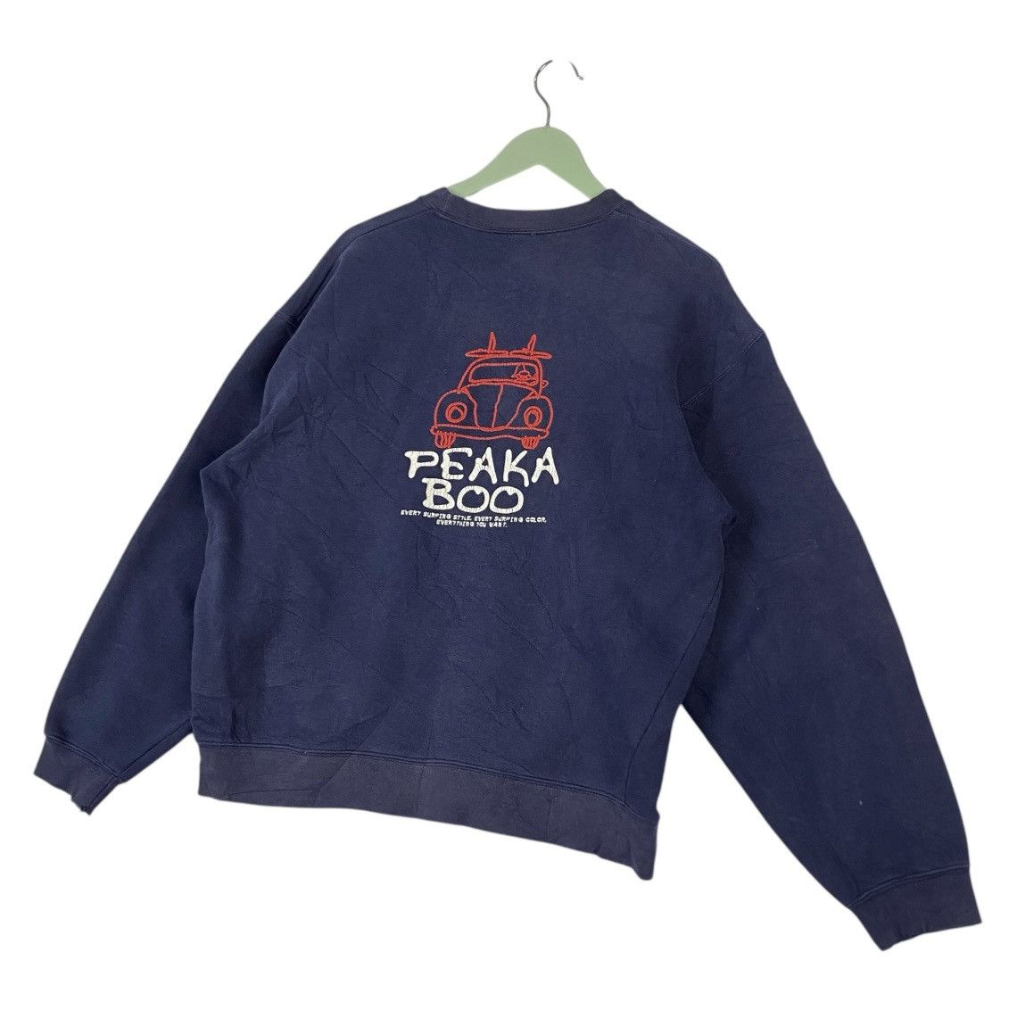 Designer × Vintage Vintage Rare PEAKA BOO Volkswagen Beetle Big Logo Hoodie Size US L / EU 52-54 / 3 - 5 Thumbnail