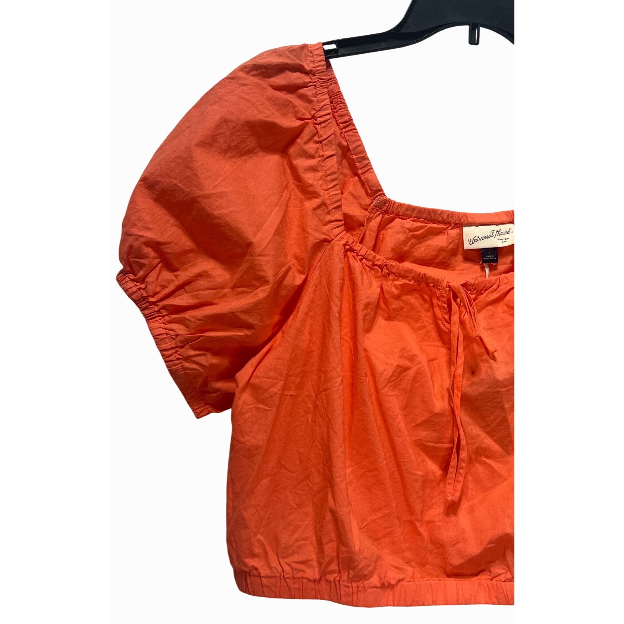 Other Universal Thread - Women's Puff Short Sleeve Peasant Top - O Size L / US 10 / IT 46 - 12 Thumbnail
