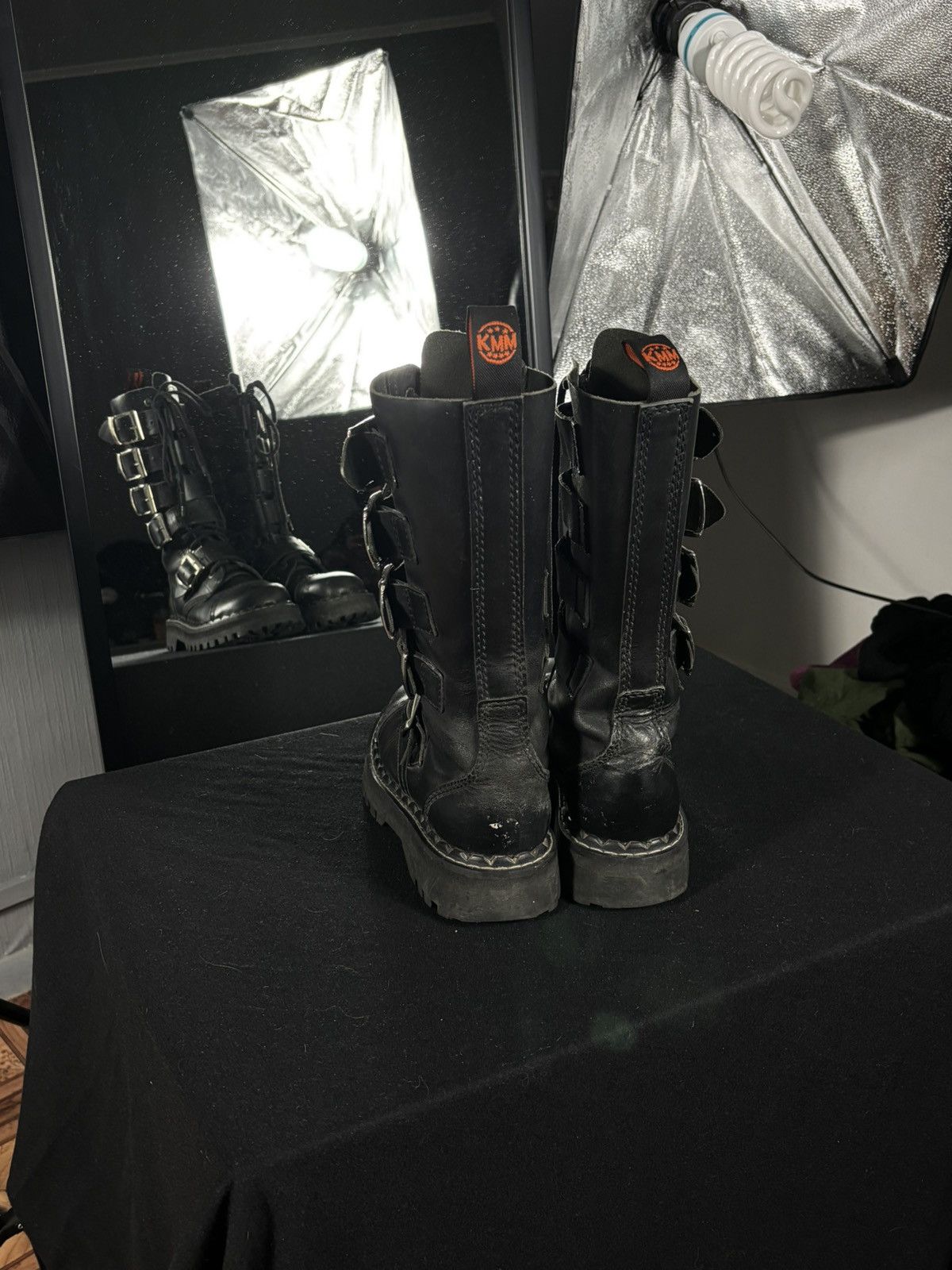 Vintage Combat boots Steel toe, Demonia style Size US 6.5 / EU 39-40 - 5 Thumbnail