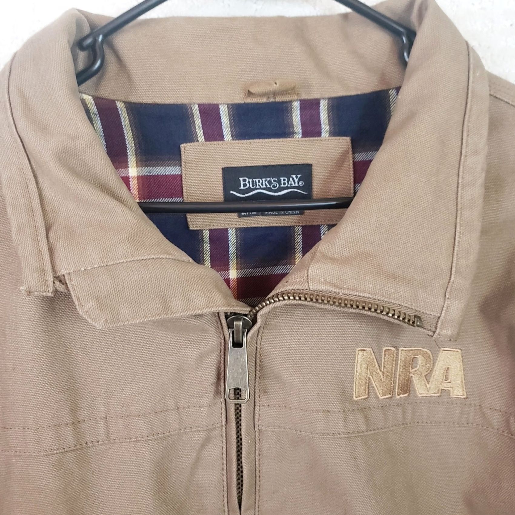 Vintage Burks Bay Jacket Mens 2XL XXL Cotton Flannel Lined Full Zip NRA National Rifle Size US XXL / EU 58 / 5 - 4 Thumbnail