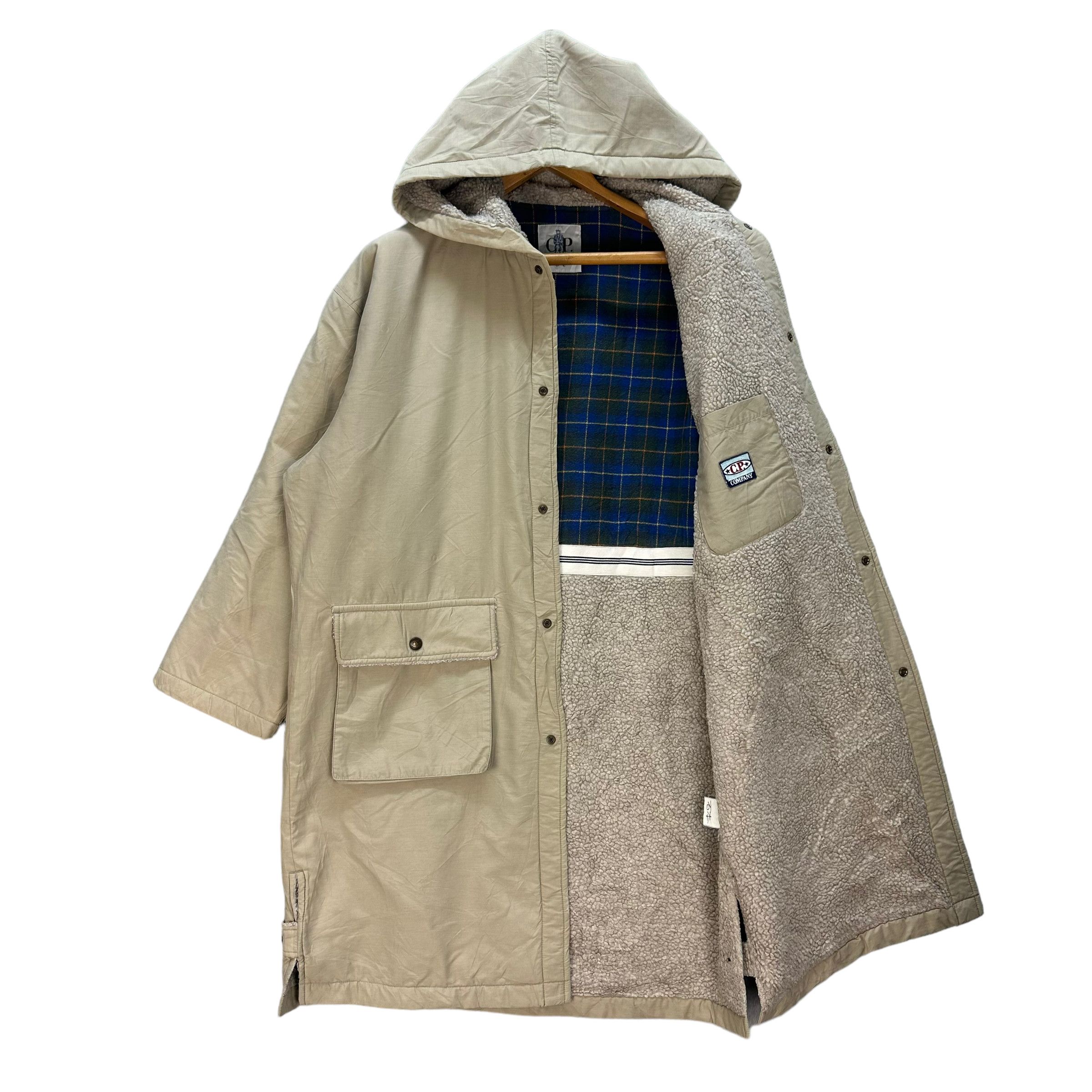 C.P. Company CP COMPANY EMBROIDERY BIG LOGO SHERPA PARKA #8286-001 Size US L / EU 52-54 / 3 - 9 Thumbnail