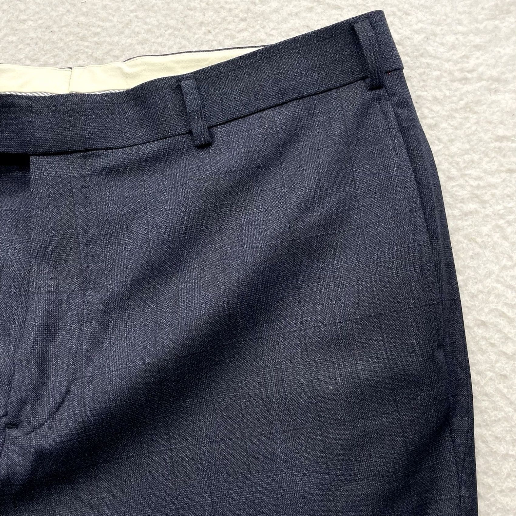Brooks Brothers Brooks Brothers Regent Pants Mens 38x30 Navy Blue Glen Plaid Dress Pants Size US 38 / EU 54 - 4 Thumbnail