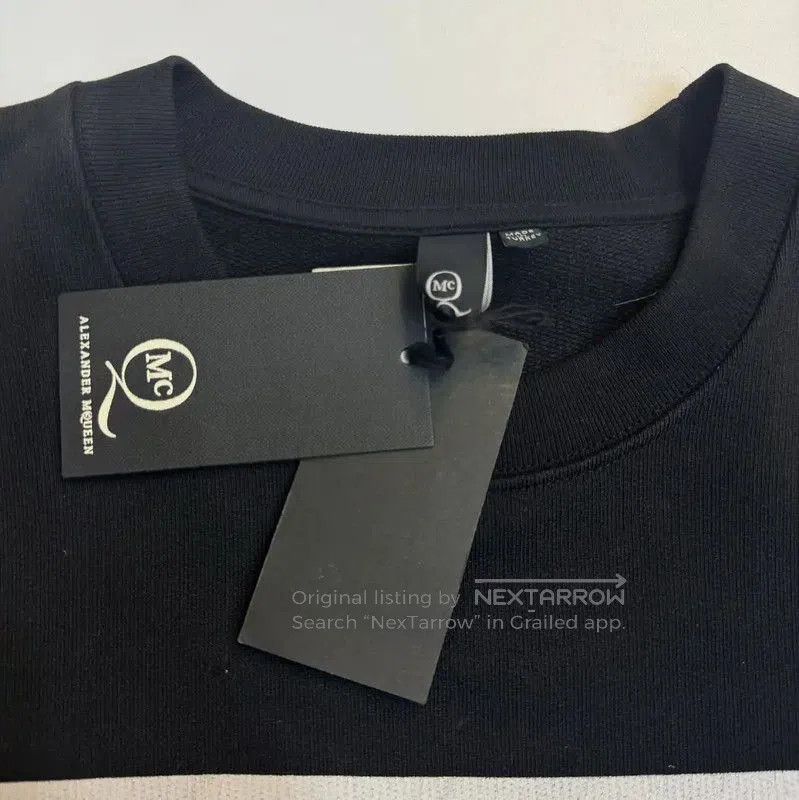 Alexander McQueen Alexander McQueen Black Cotton Graphic Sweatshirt . Size US XL / EU 56 / 4 - 4 Thumbnail