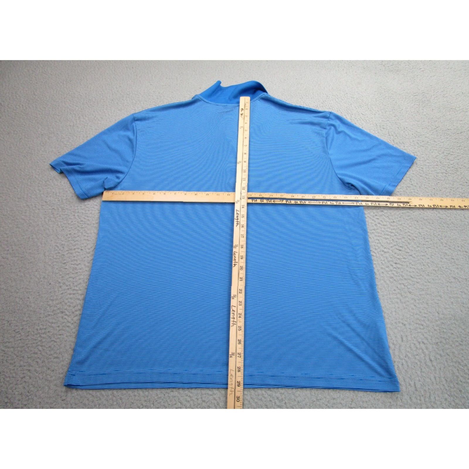 Vintage VINTAGE Grand Slam Polo Shirt Mens 2XL Blue Striped Performance Golf Stretch Wicking Size US XXL / EU 58 / 5 - 6 Thumbnail