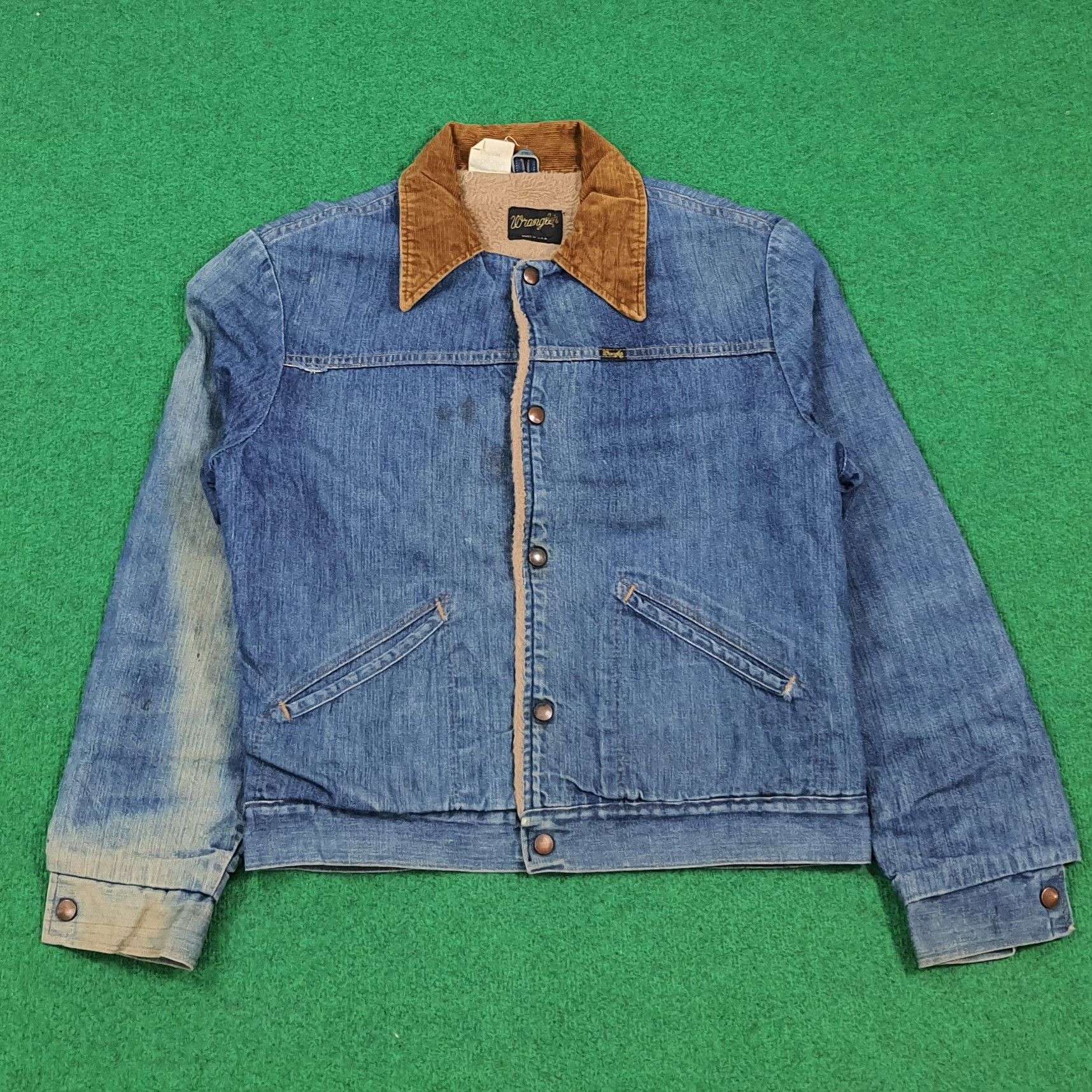 Wrangler Vintage 70s Wrangler Denim Sherpa Jacket Made in USA C302N7 Size US M / EU 48-50 / 2 - 1 Thumbnail