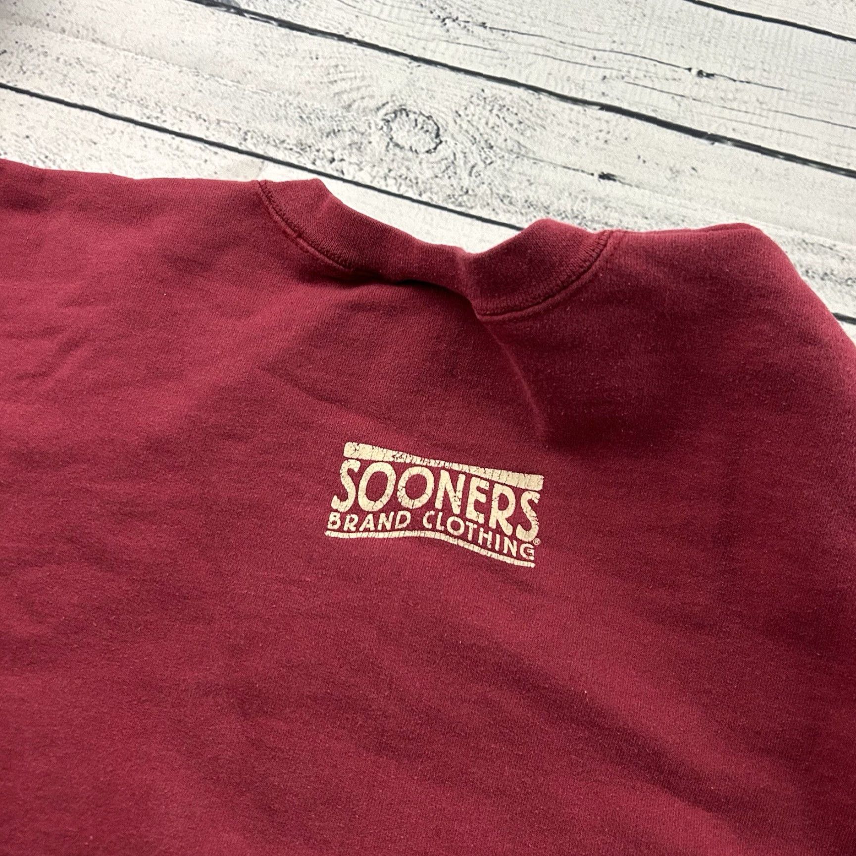 Hanes VINTAGE Hanes Sweatshirt Oklahoma Sooners Crewneck Men L Red Shirt Mens Size US L / EU 52-54 / 3 - 6 Thumbnail