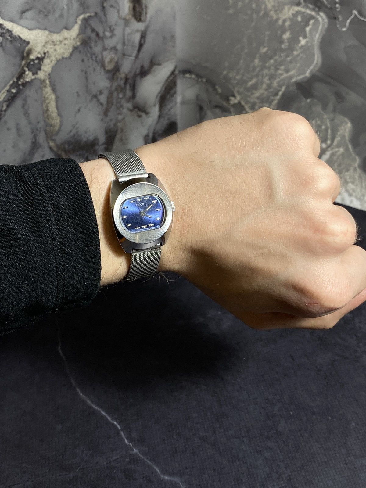 Jewelry Vintage Luch Watch with Mesh Strap - Soviet Era Size ONE SIZE - 1 Thumbnail