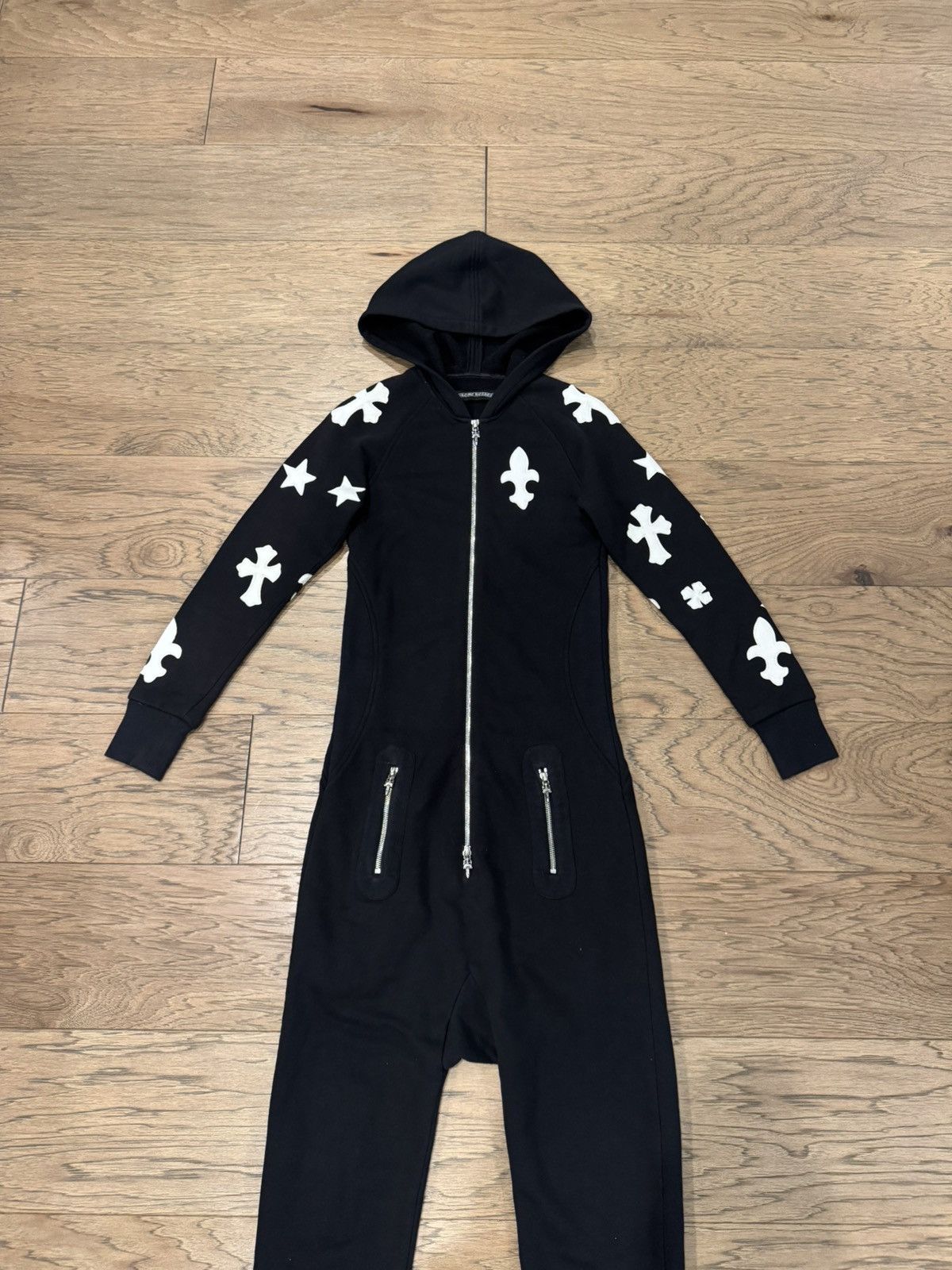 Chrome Hearts Chrome Hearts Multi Motif Leather Patch Onesie Jumpsuit Size US S / EU 44-46 / 1 - 4 Thumbnail