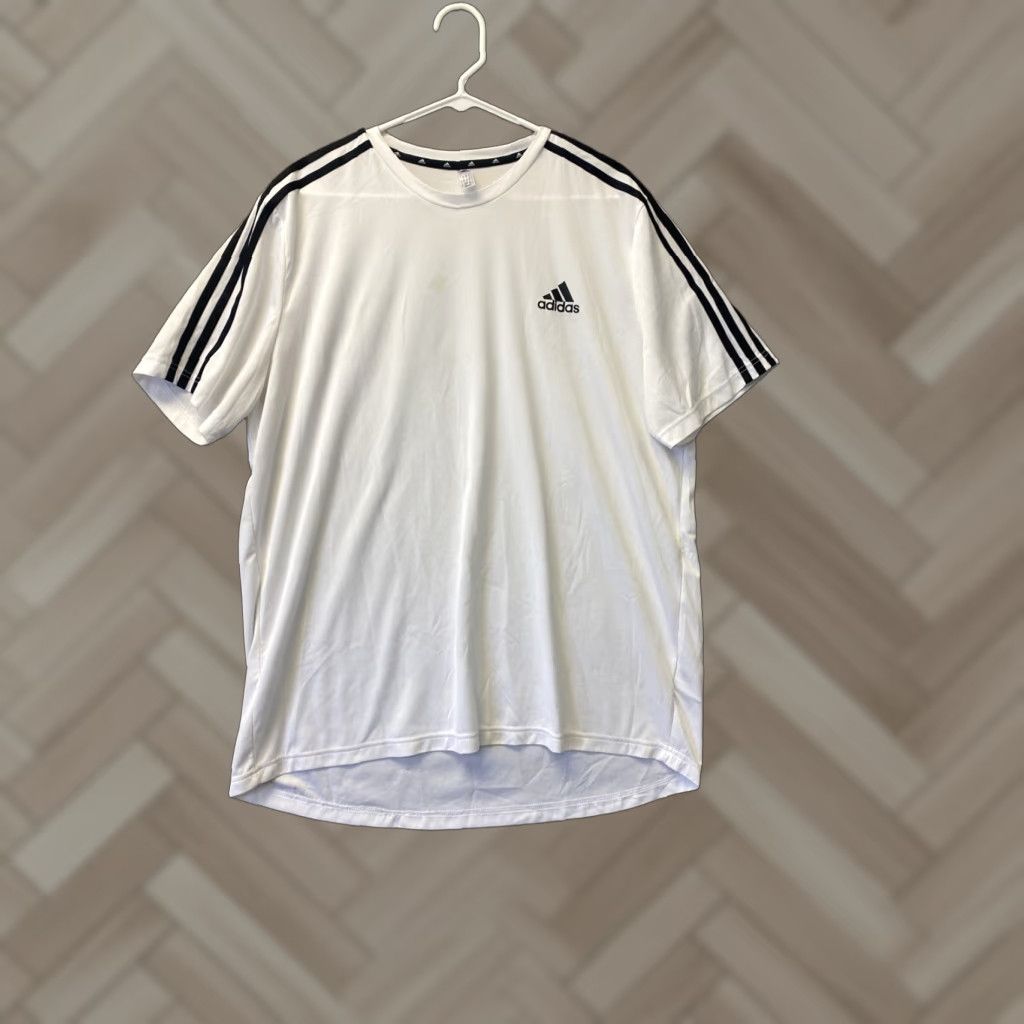 Adidas Adidas Aeroready T-Shirt Men XL White Short Sleeve Sports Training/42-73 Size US XL / EU 56 / 4 - 1 Thumbnail