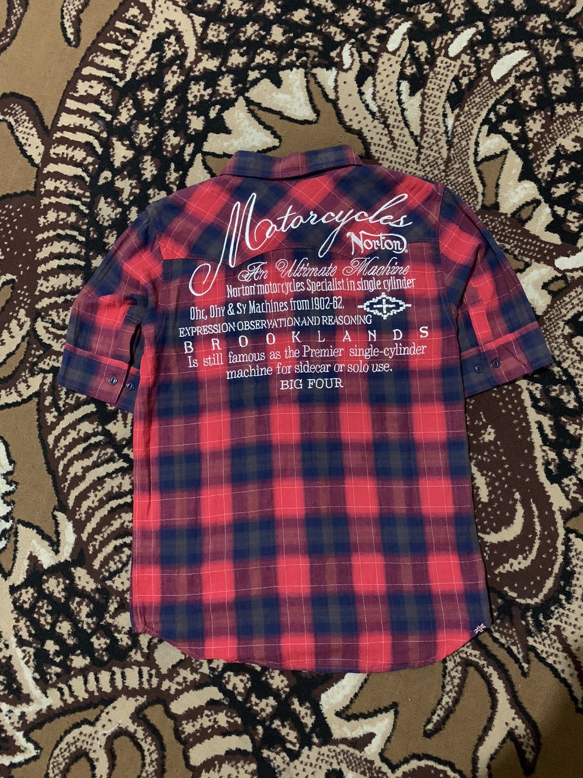 Norton Vintage 90s Norton Button Up Shirt Size US M / EU 48-50 / 2 - 1 Thumbnail