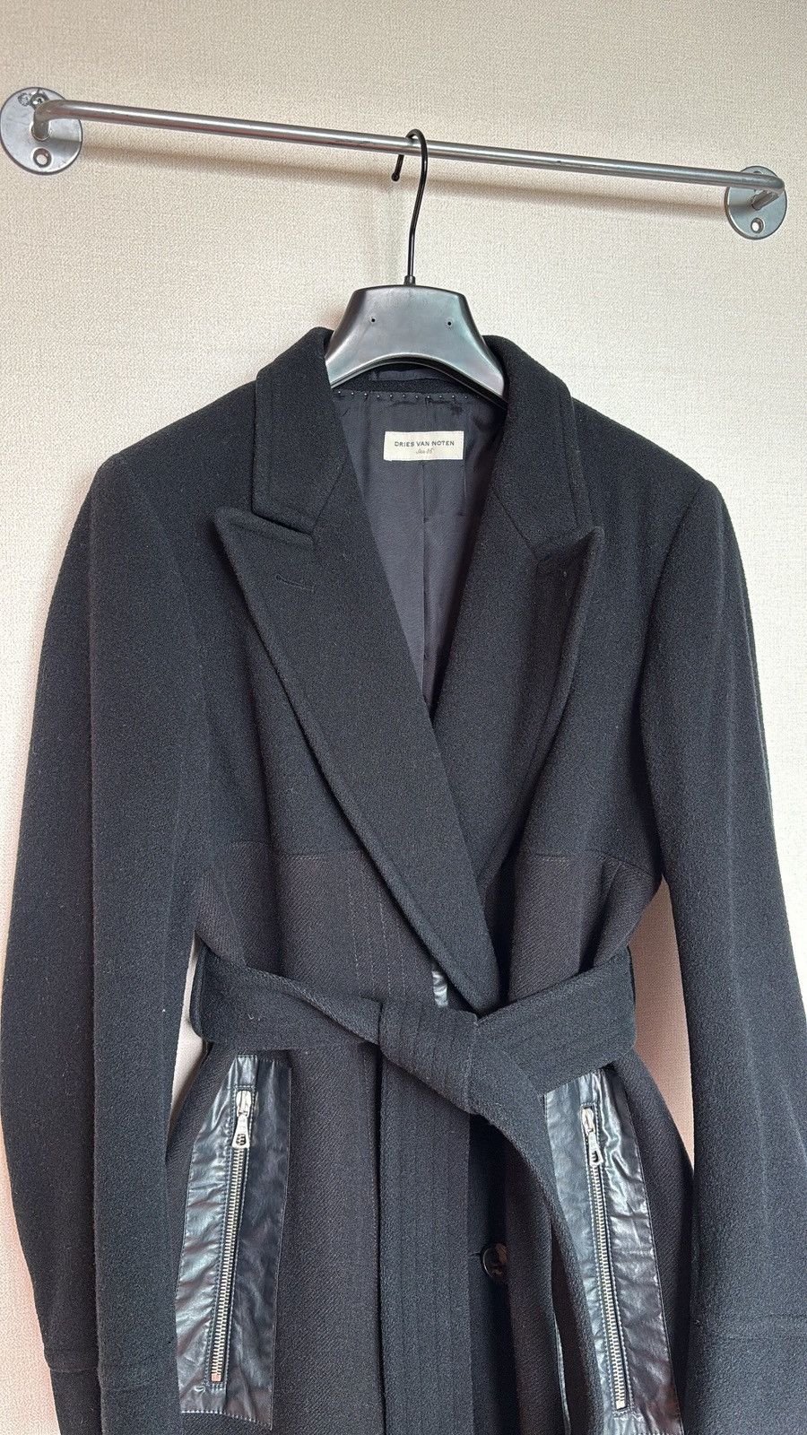 Dries Van Noten Dries Van Noten 2012 Tapered Wool Coat Size XS / US 0-2 / IT 36-38 - 8 Thumbnail