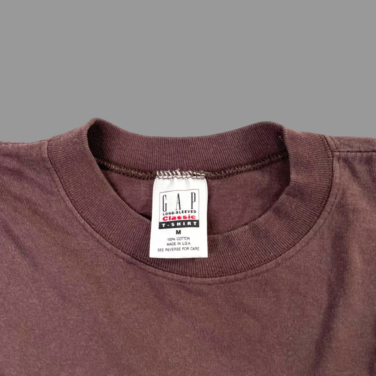 Gap × Vintage Vintage 90s gap long sleeve t shirt Size US M / EU 48-50 / 2 - 4 Thumbnail