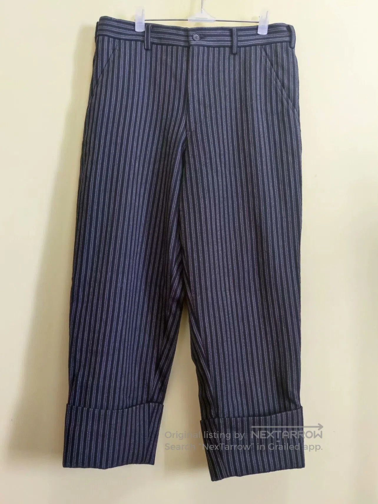 Comme des Garcons Homme Plus Comme des Garçons Striped Wool Pants. Size US 28 / EU 44 - 1 Thumbnail