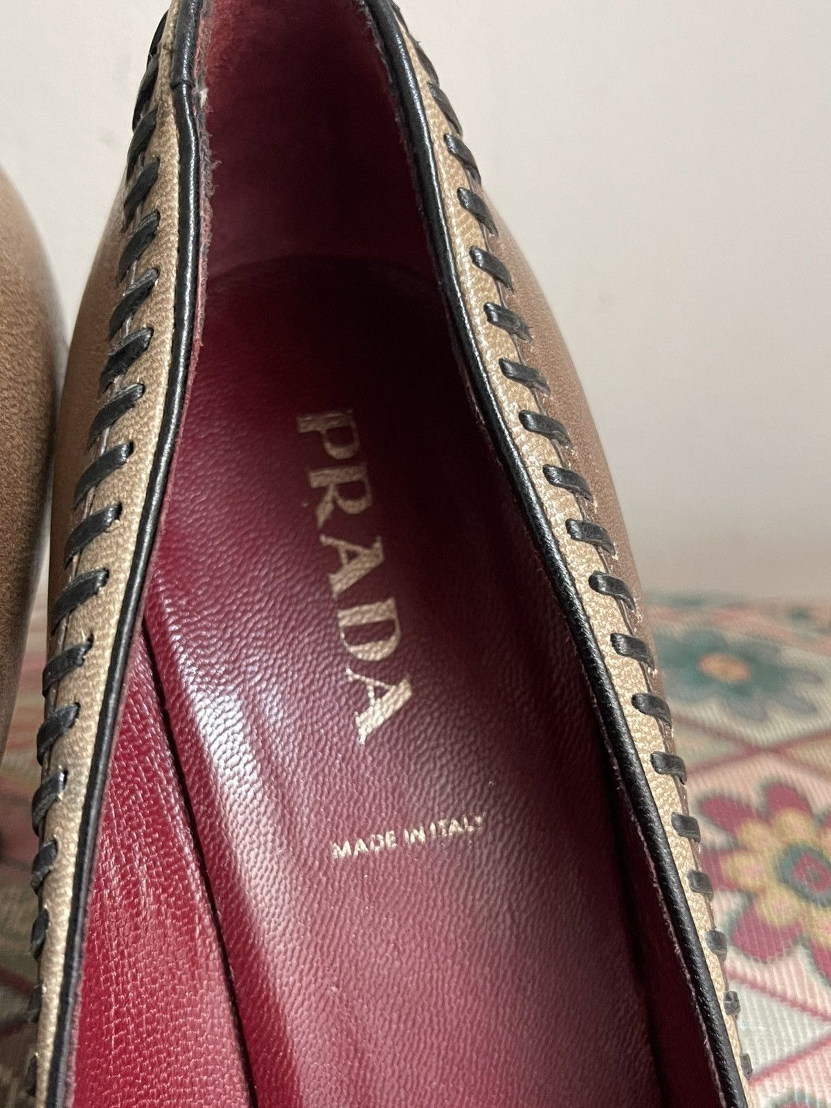Prada Prada Leather Stitch Heels y2k Size US 7.5 / IT 37.5 - 8 Thumbnail