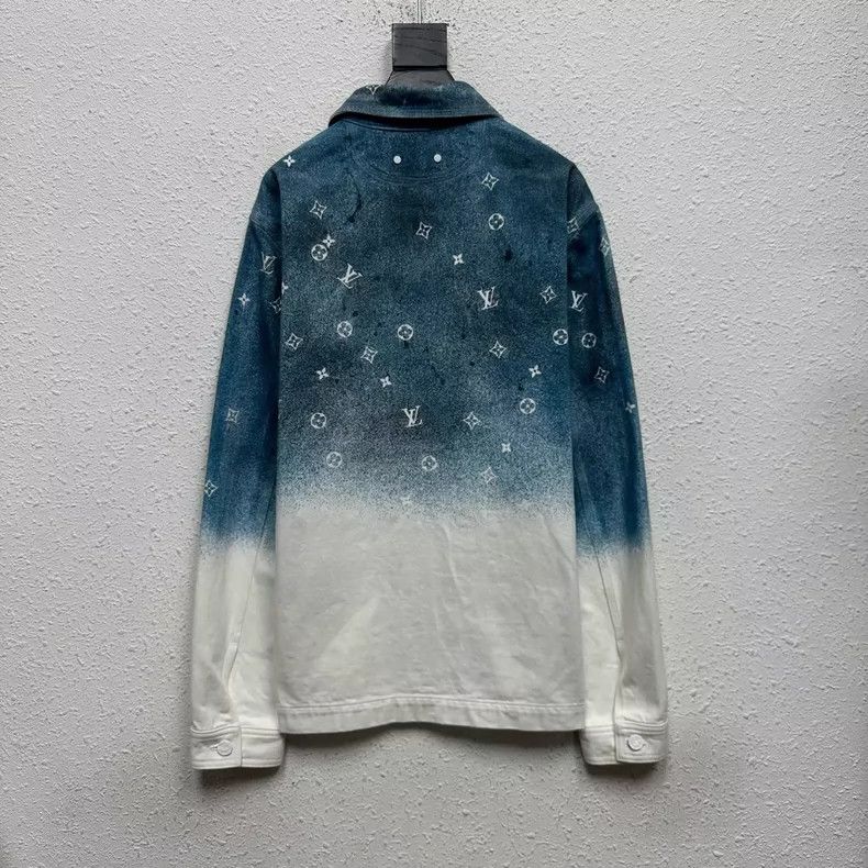 Louis Vuitton Louis Vuitton Blue starry sky gradient full print denim jac Size US L / EU 52-54 / 3 - 2 Thumbnail