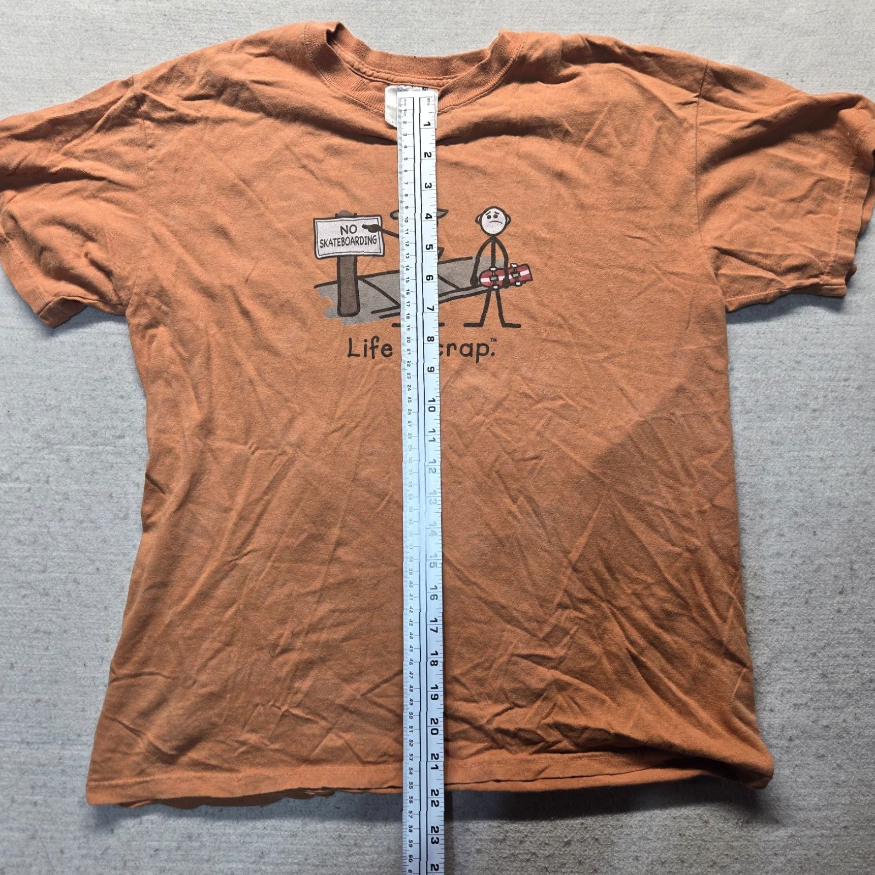 Alife LIFE IS CRAP Shirt Mens Orange Size M Medium Crew Neck T-Shirt 100% Cotton Men’s Clothing Graphic Motorcycles Vintage Style? Size US M / EU 48-50 / 2 - 7 Thumbnail