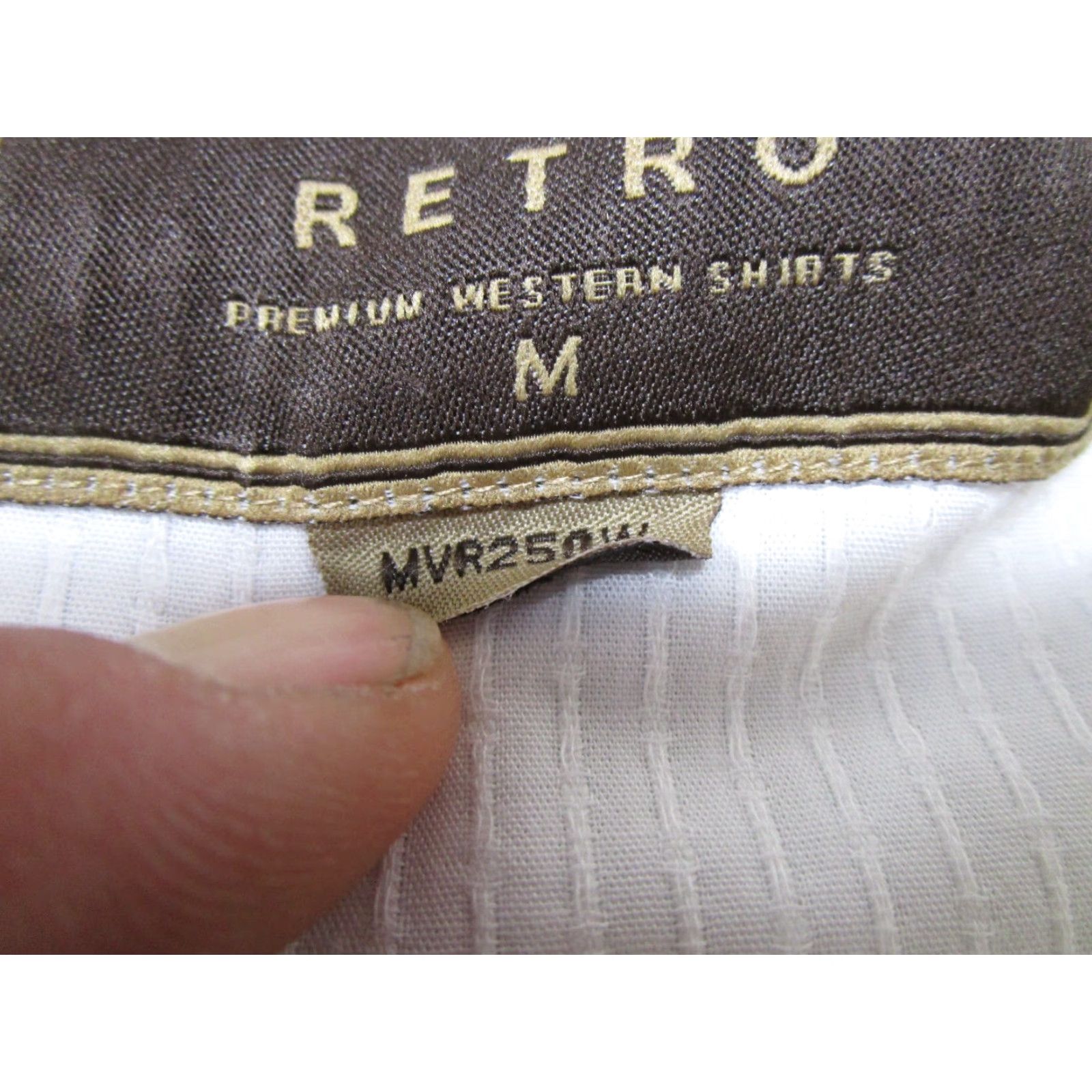 Wrangler VINTAGE Wrangler Retro Shirt Mens M White Western Pearl Snap Long Sleeve MVR250W Rodeo Size US M / EU 48-50 / 2 - 3 Thumbnail