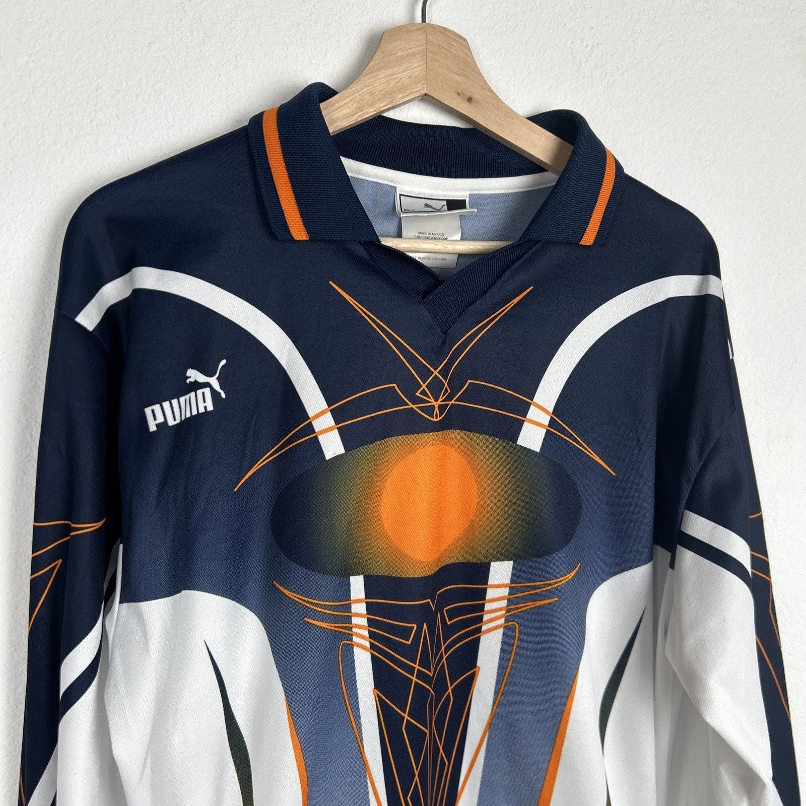 Puma PUMA Vintage Geometric Soccer Jersey Long Sleeve Size Large Size US L / EU 52-54 / 3 - 2 Thumbnail