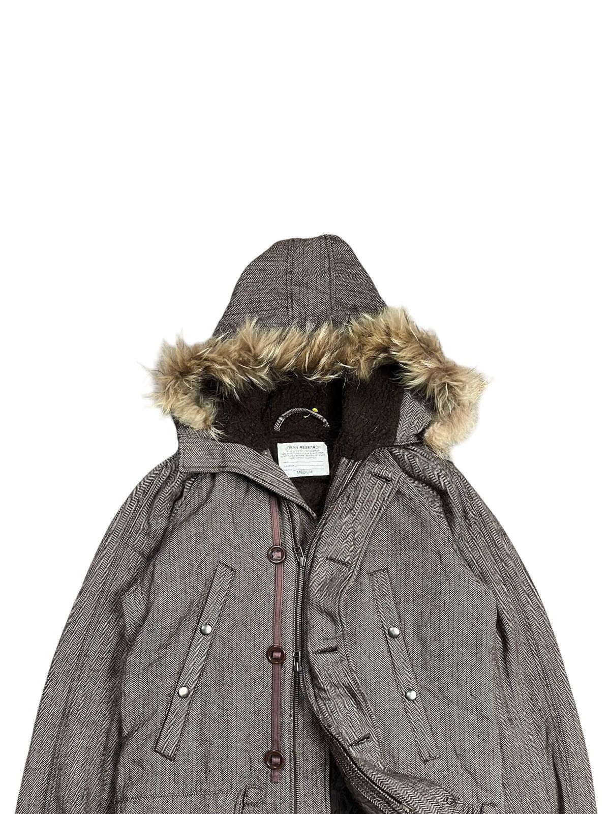 URBAN RESEARCH DOORS 2000s Urban Research - Fur Hoodie Apocalypse Jacket Size US M / EU 48-50 / 2 - 12 Thumbnail