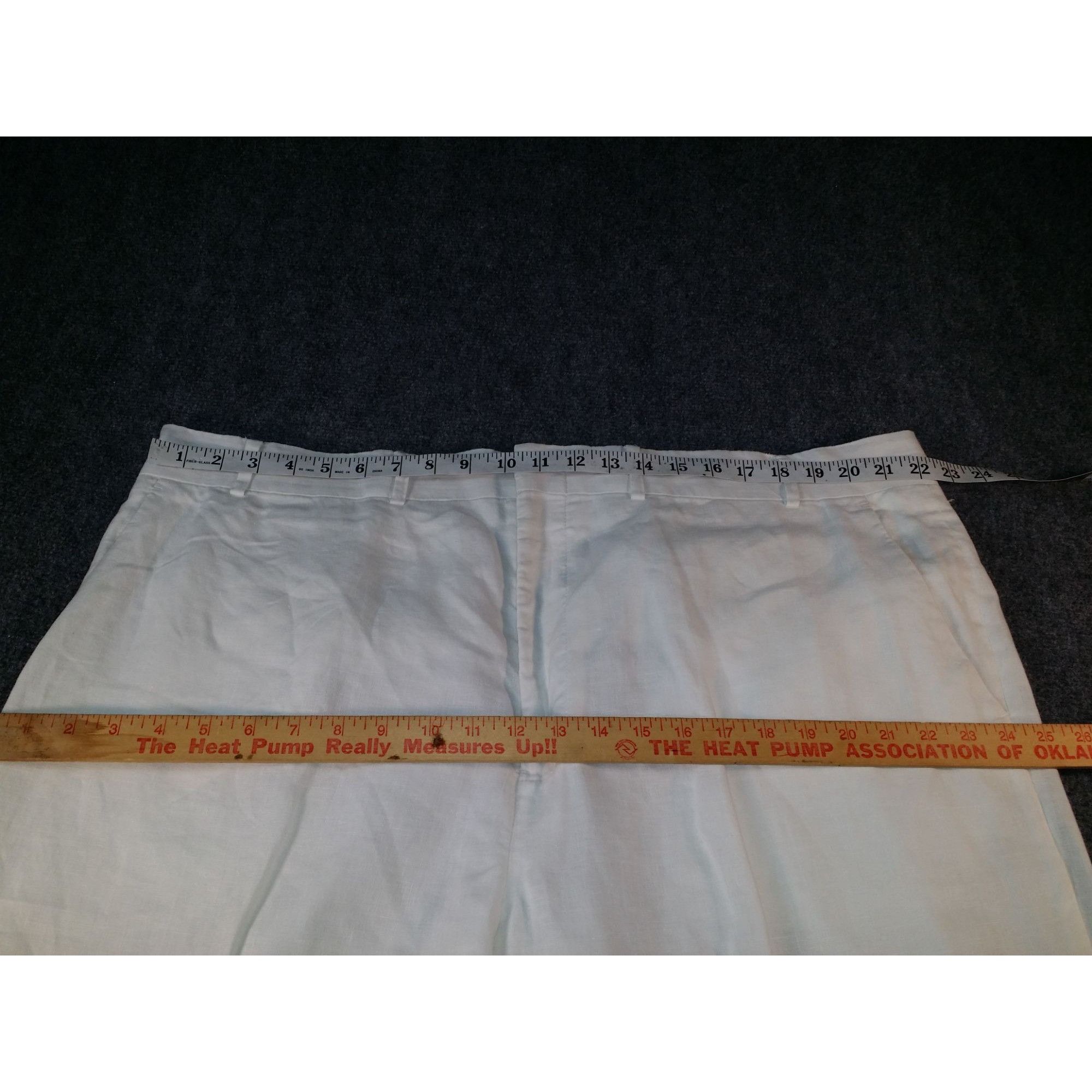 Michael Kors Michael Kors Linen Pants Men Sz 46 White Cuffed Hem Summer T Size US 44 / EU 60 - 4 Thumbnail